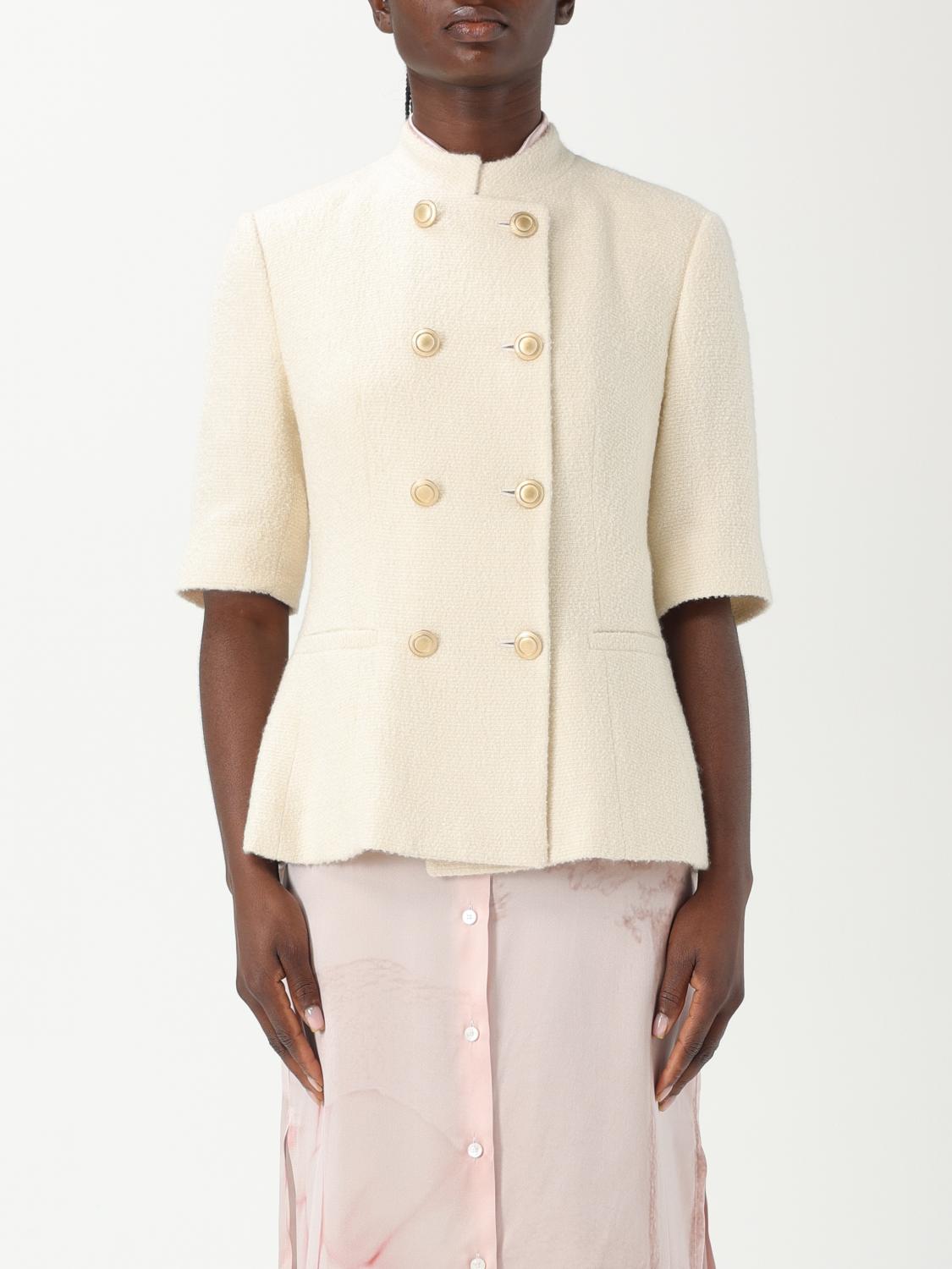 KITON BLAZER: Blazer Kiton in seta e cashmere, Bianco - Img 1