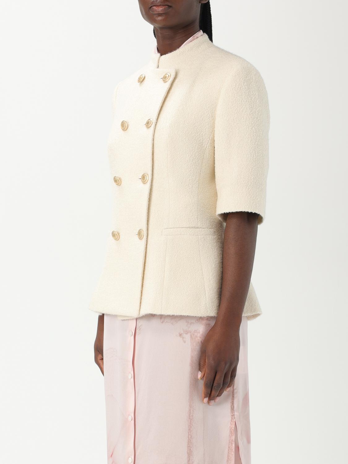 KITON BLAZER: Blazer Kiton in seta e cashmere, Bianco - Img 4