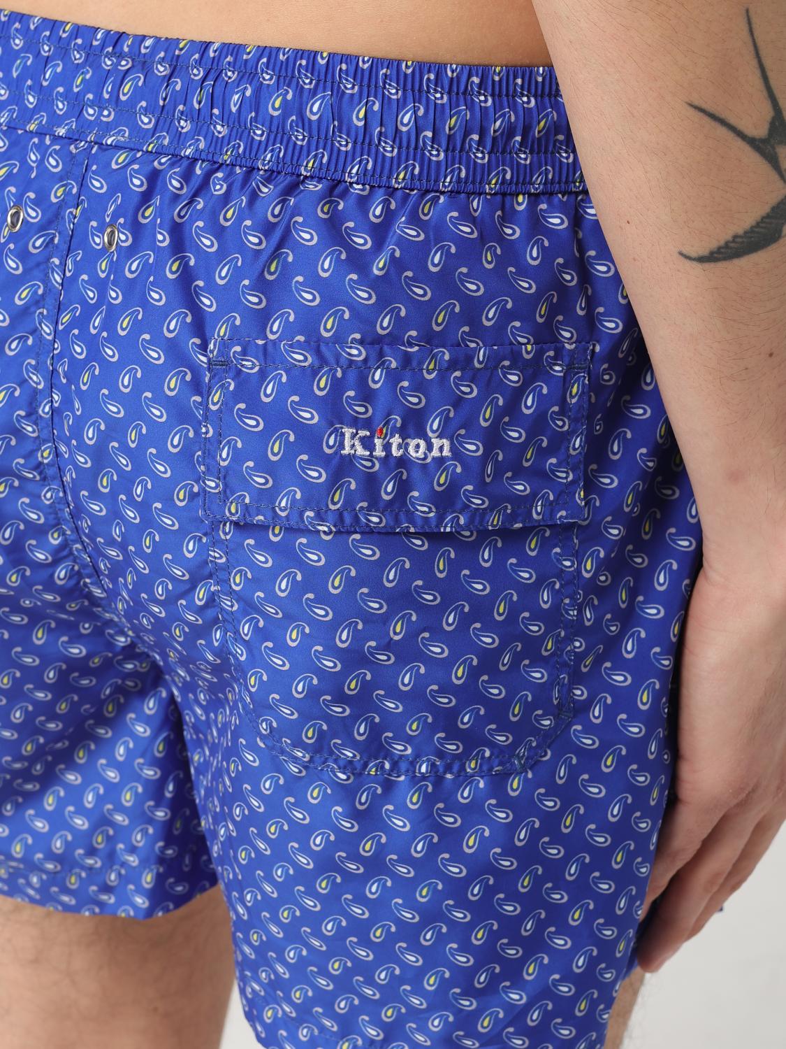 KITON SWIMSUIT: Swimsuit men Kiton, Marine - Img 4