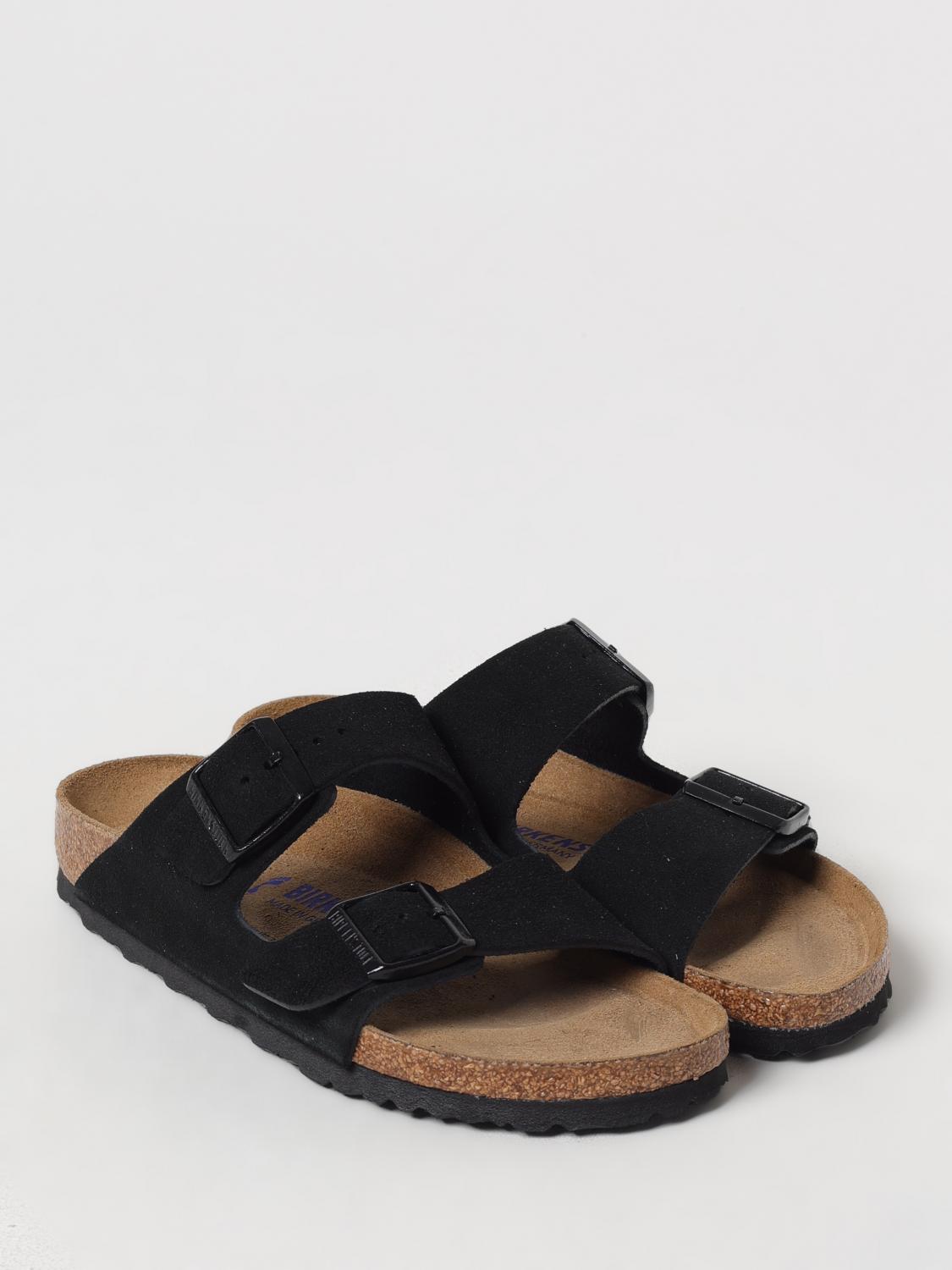 BIRKENSTOCK FLACHE SANDALEN: Arizona Sandalen Birkenstock aus Wildleder, Schwarz - Img 2