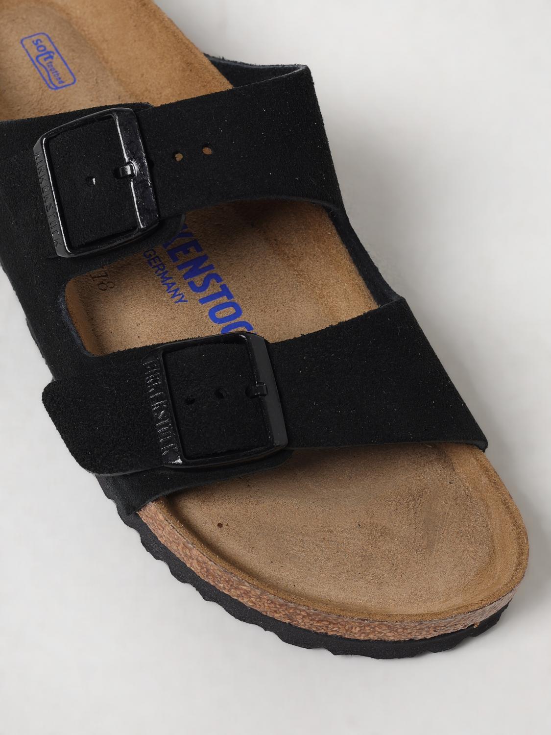 BIRKENSTOCK FLACHE SANDALEN: Arizona Sandalen Birkenstock aus Wildleder, Schwarz - Img 4