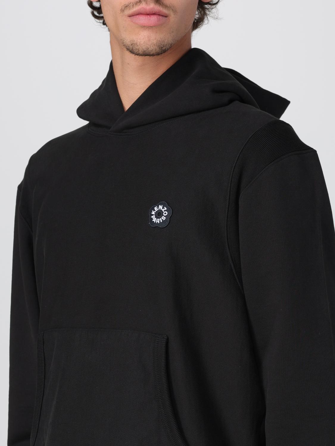 KENZO FELPA: Felpa con cappuccio fiore Kenzo, Nero - Img 3