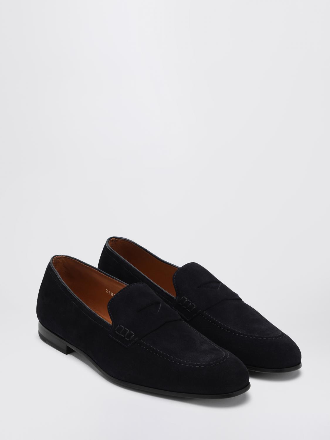 DOUCAL'S MOCASSINI: Mocassino Doucal's in camoscio , Blue - Img 2