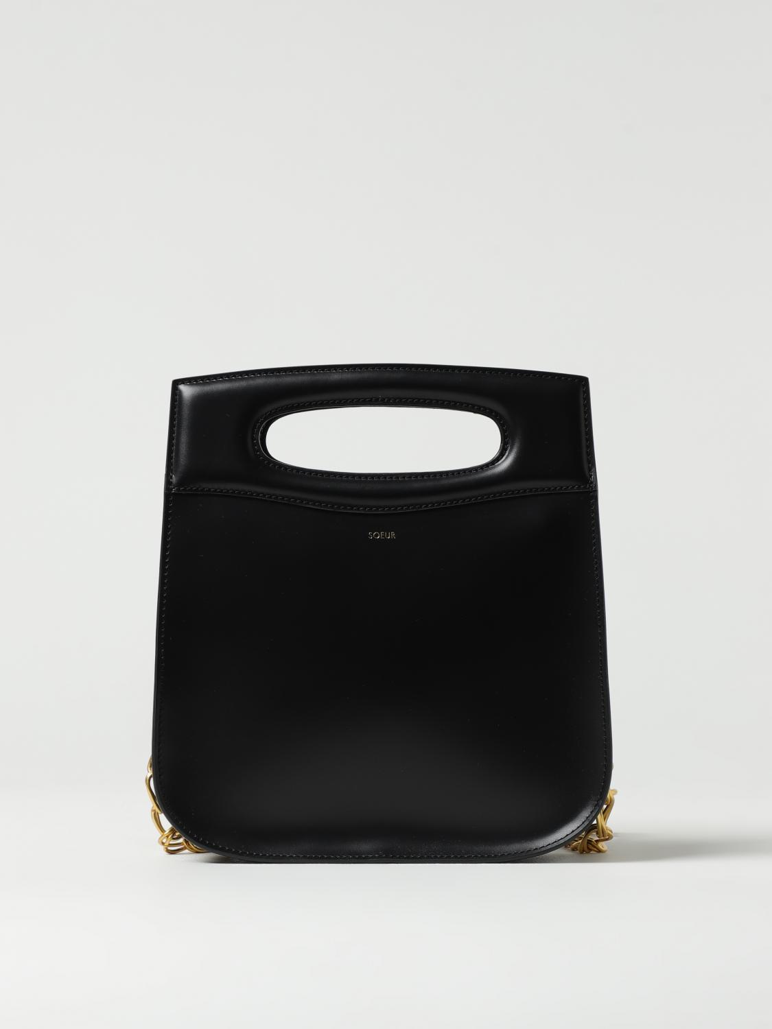SOEUR BORSA A MANO: Borsa Soeur in pelle , Nero - Img 1