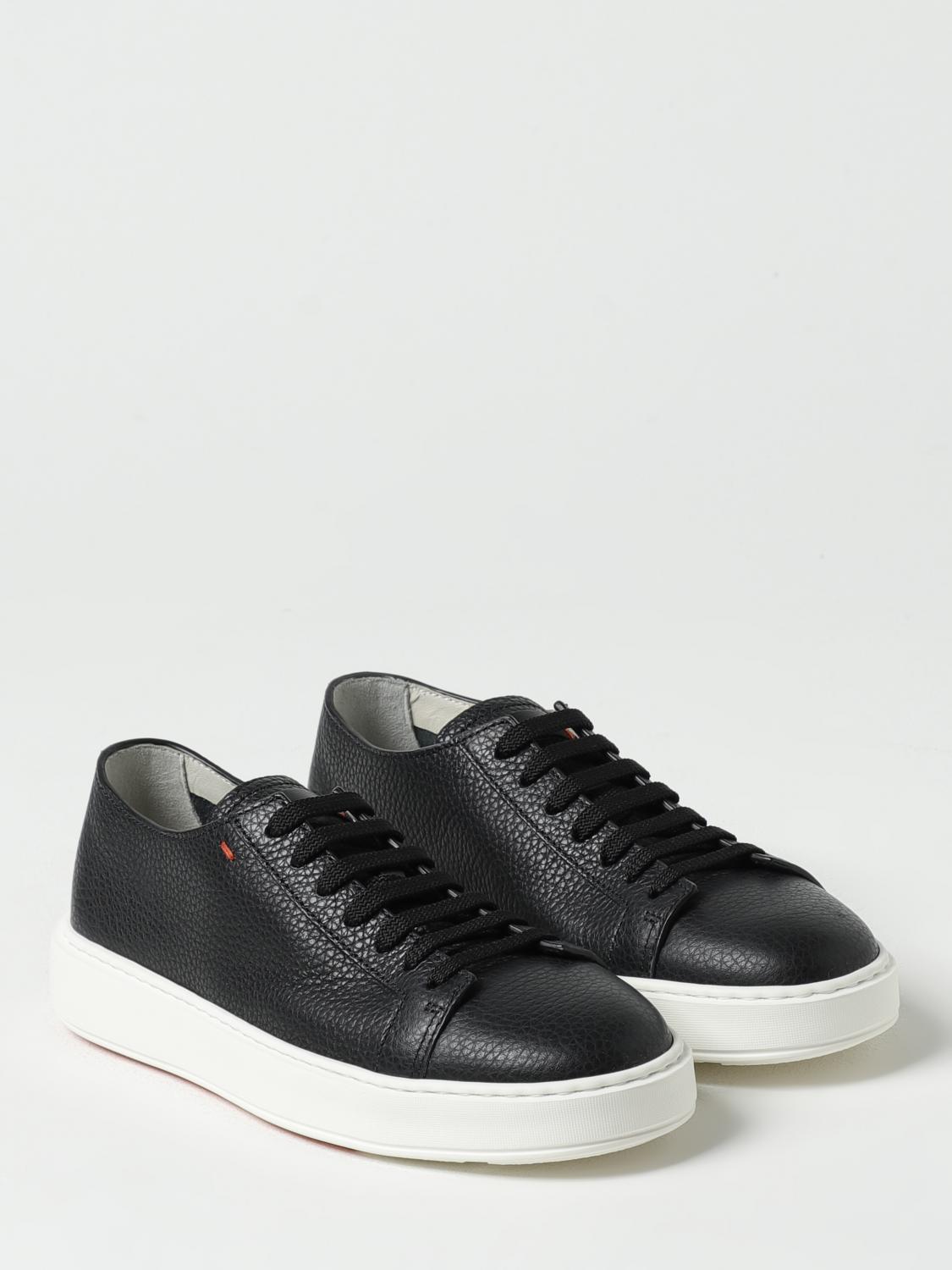 SANTONI SNEAKERS: Sneakers herren Santoni, Schwarz - Img 2