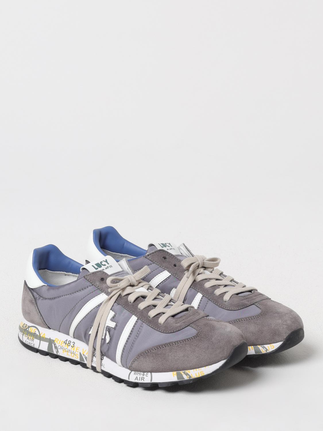 PREMIATA BASKETS: Baskets Lucy en daim et nylon Premiata, Gris - Img 2