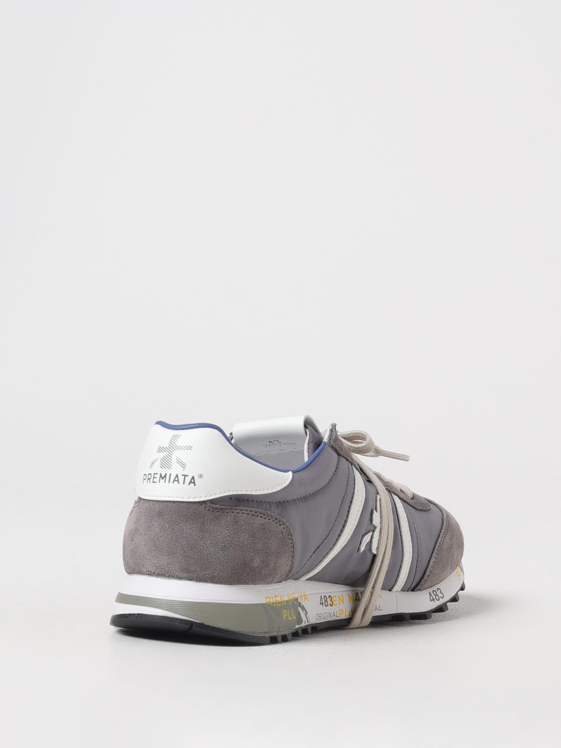 PREMIATA BASKETS: Baskets Lucy en daim et nylon Premiata, Gris - Img 3