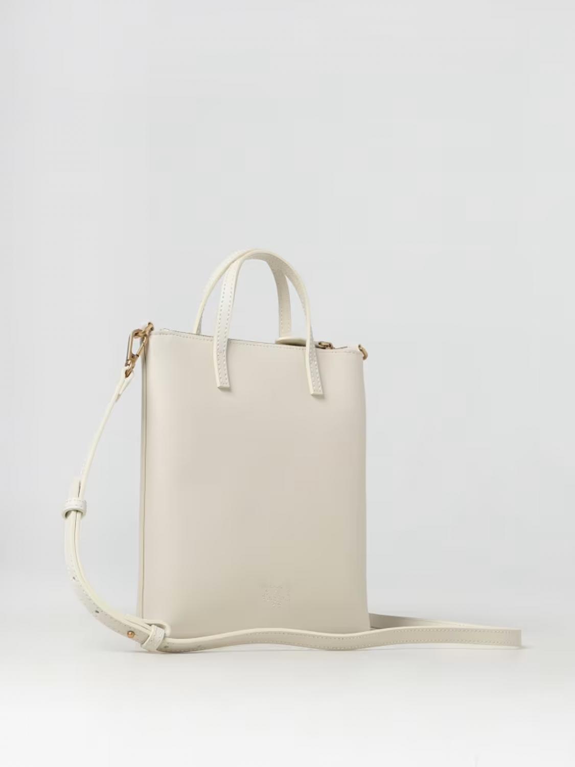 PINKO BORSA A MANO: Borsa a mano Pinko in pelle , Bianco - Img 2