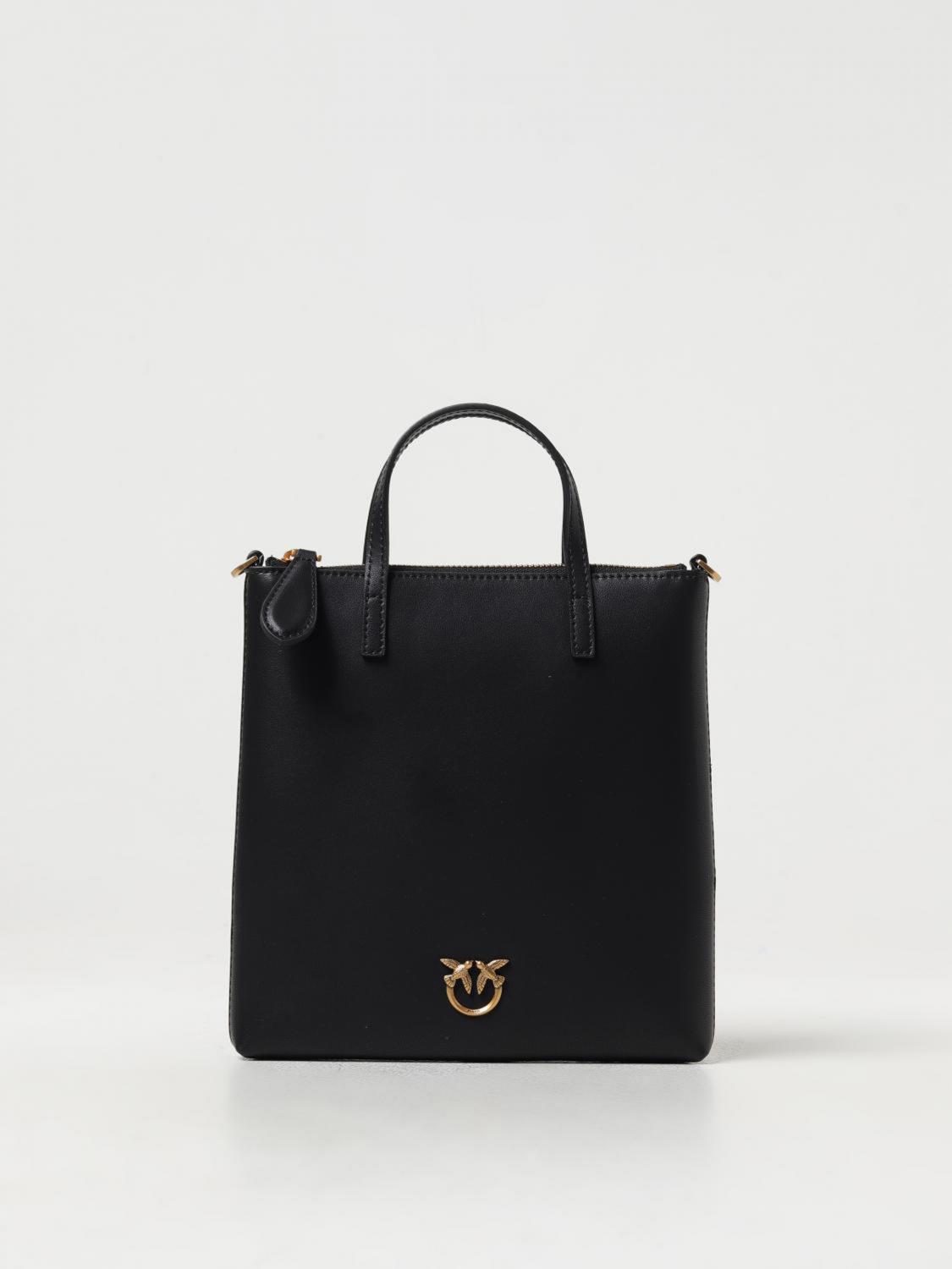 PINKO BORSA A MANO: Borsa a mano Pinko in pelle , Nero - Img 1