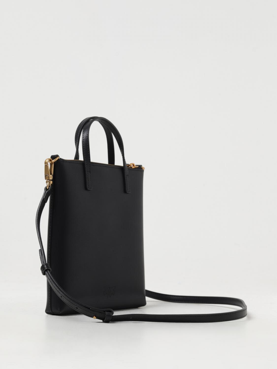 PINKO BORSA A MANO: Borsa a mano Pinko in pelle , Nero - Img 2