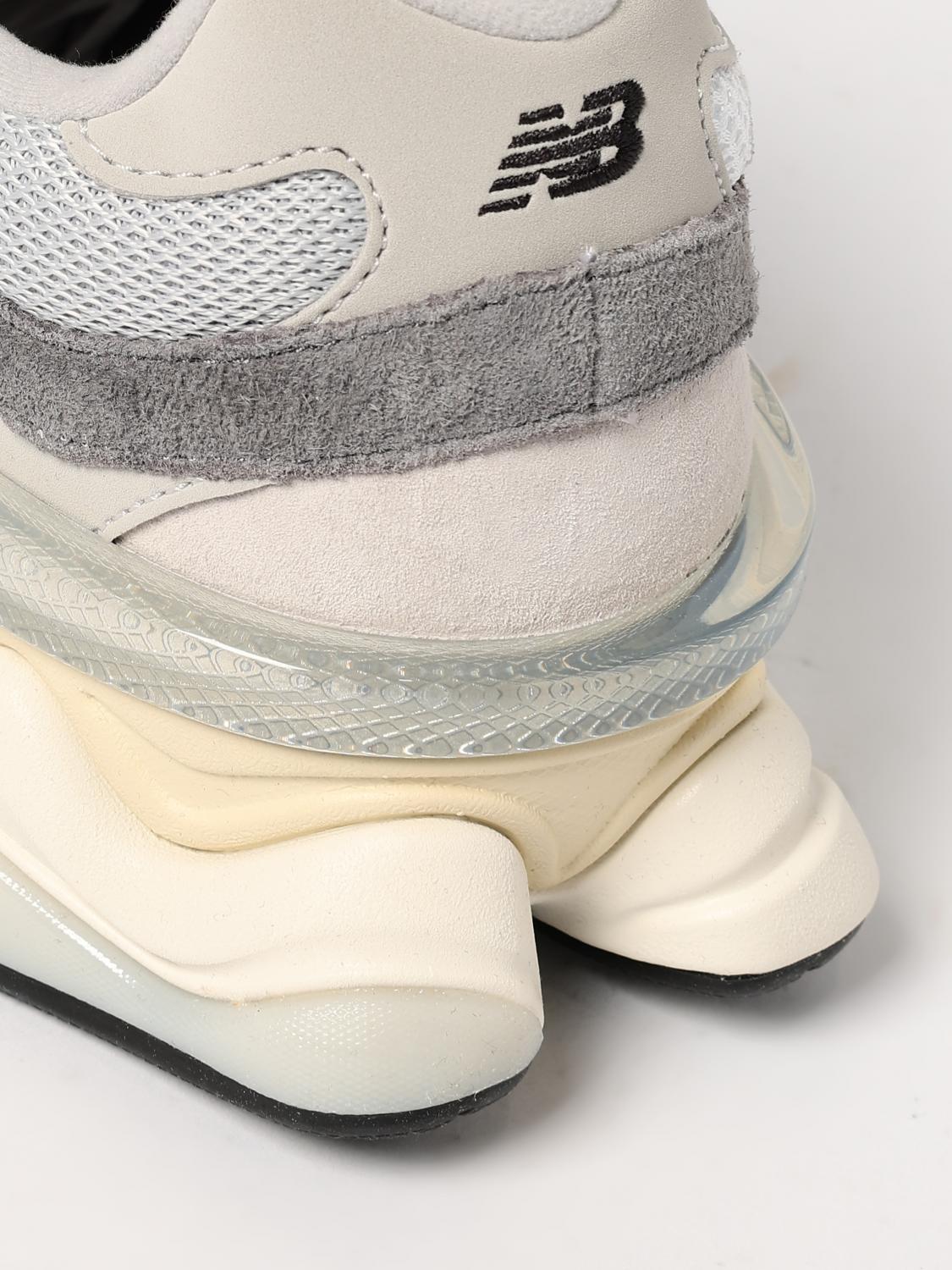 NEW BALANCE SNEAKERS: Sneakers 9060 New Balance in camoscio e mesh , Grigio - Img 4