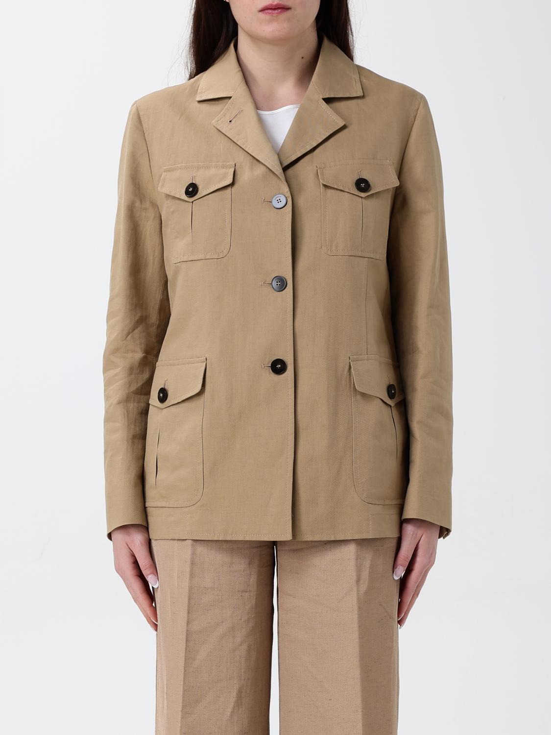 SLOWEAR GIACCA: Giacca sahariana Slowear in cotone e lino , Cammello - Img 1