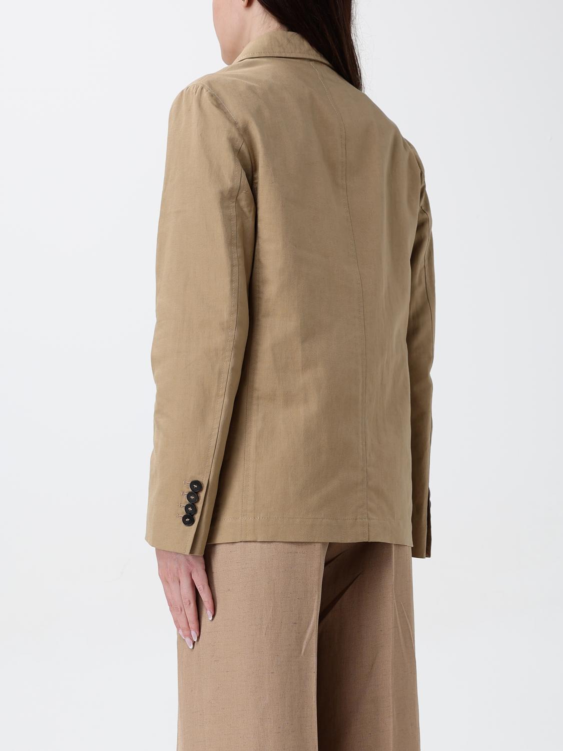 SLOWEAR GIACCA: Giacca sahariana Slowear in cotone e lino , Cammello - Img 2