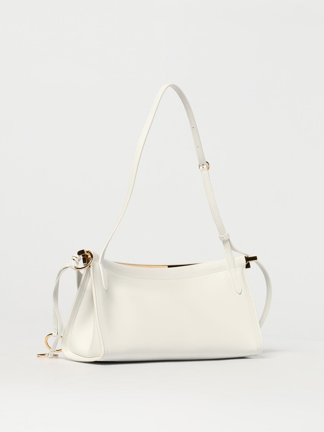 ALAÏA BORSA A SPALLA: Borsa Le Click East West AlaÏa in pelle , Bianco - Img 3