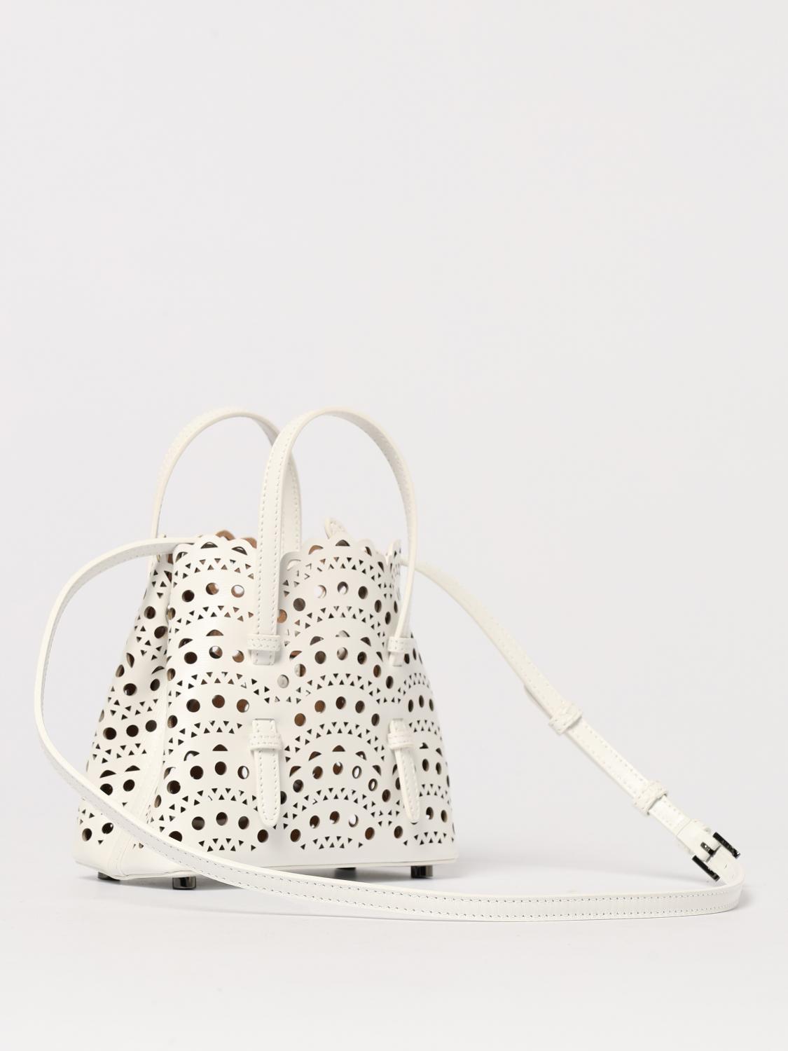 ALAÏA MINI BOLSO: Bolso de mano mujer AlaÏa, Blanco - Img 3
