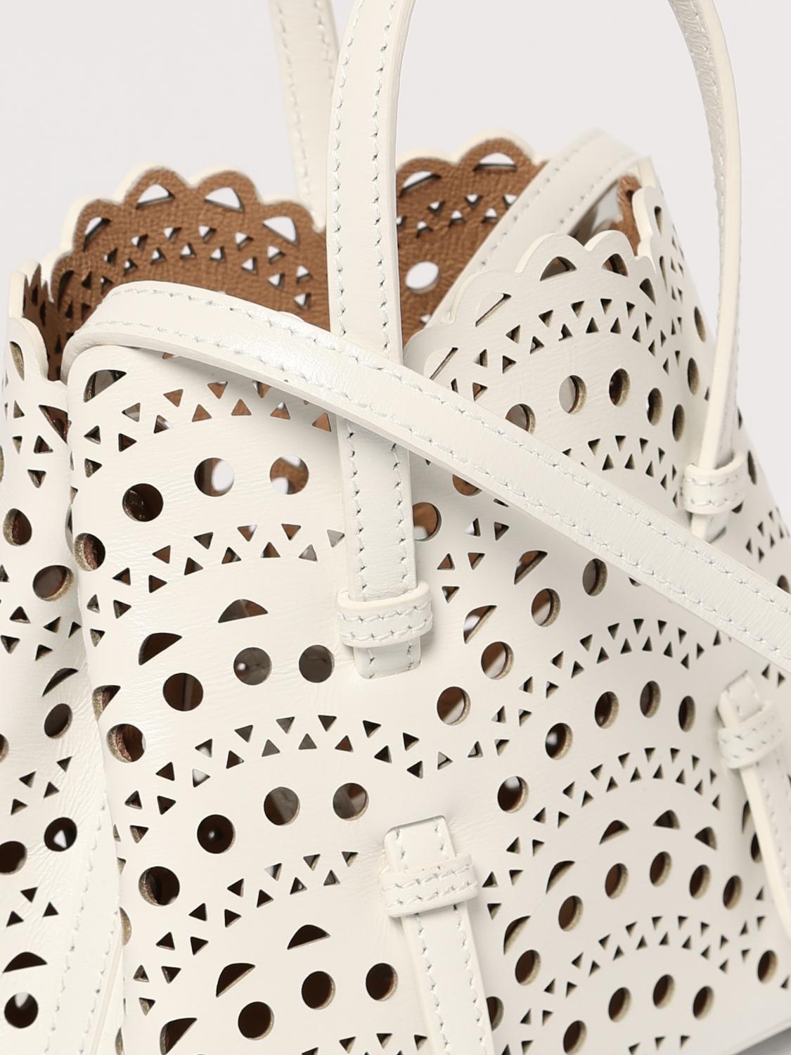 ALAÏA MINI BOLSO: Bolso de mano mujer AlaÏa, Blanco - Img 4