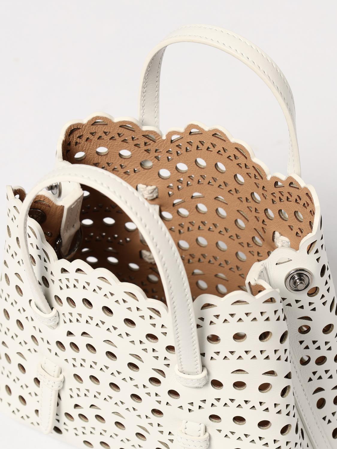 ALAÏA MINI BOLSO: Bolso de mano mujer AlaÏa, Blanco - Img 5