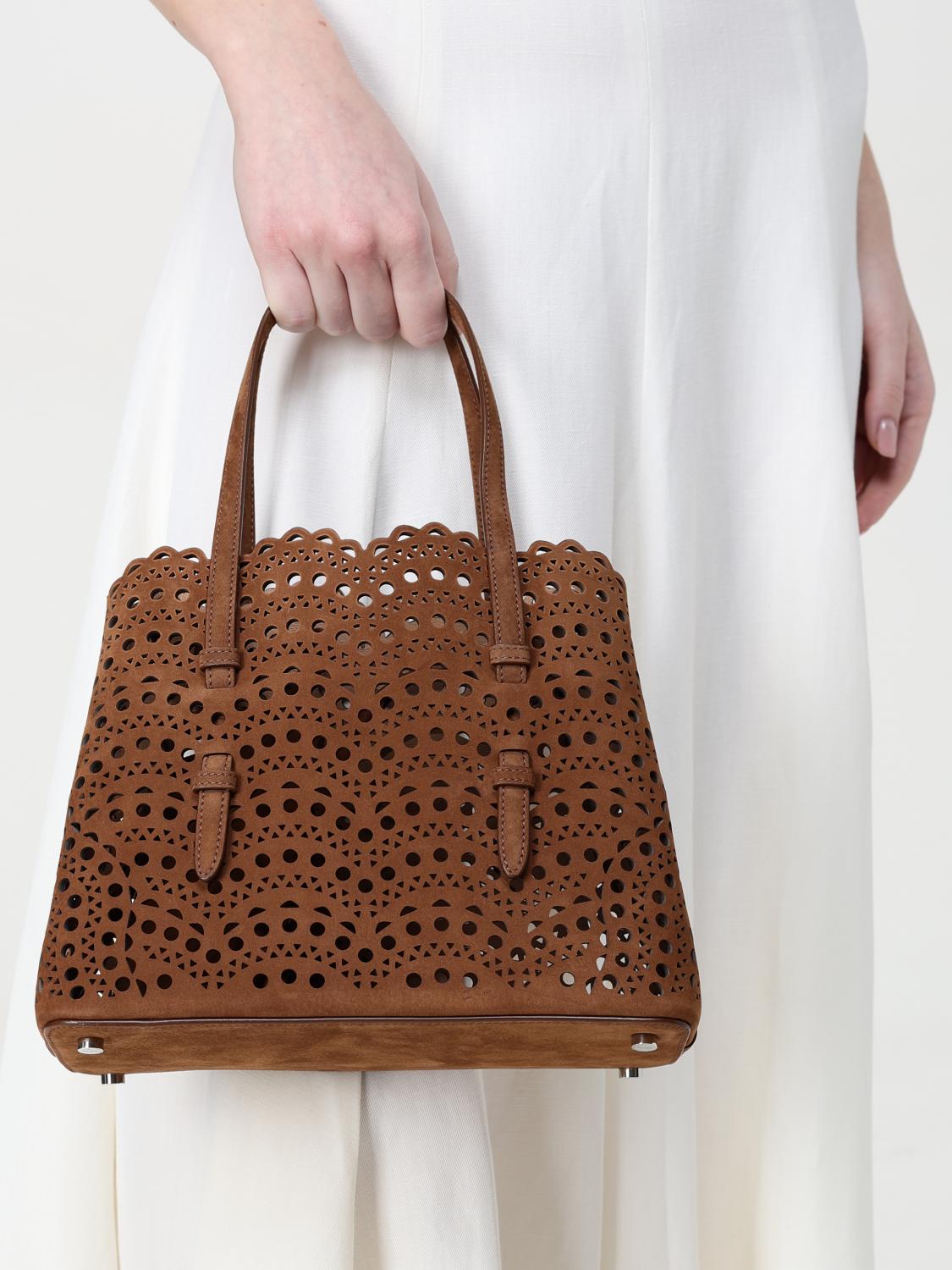 ALAÏA SCHULTERTASCHE: Handtasche damen AlaÏa, Braun - Img 2
