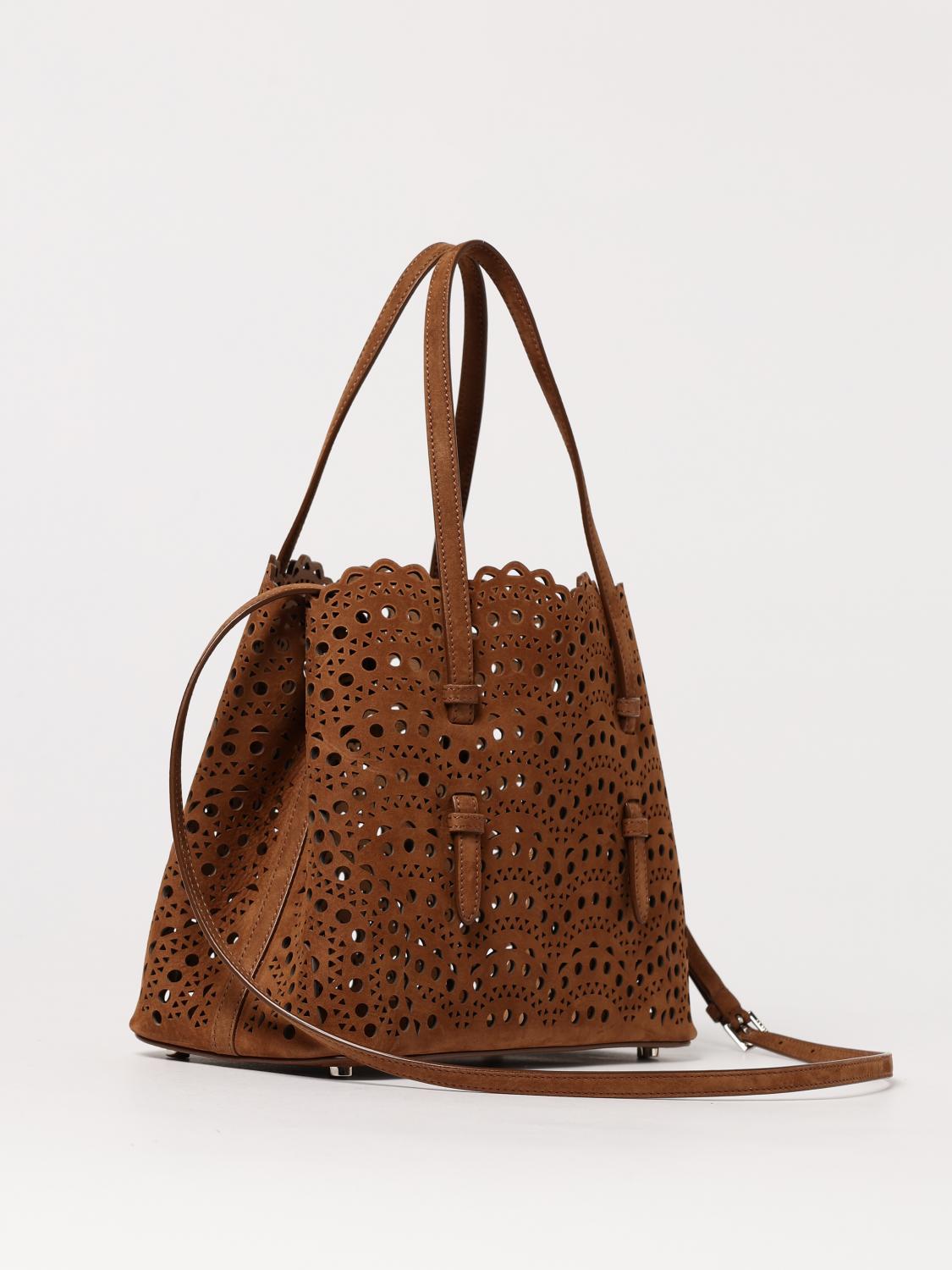 ALAÏA SCHULTERTASCHE: Handtasche damen AlaÏa, Braun - Img 3