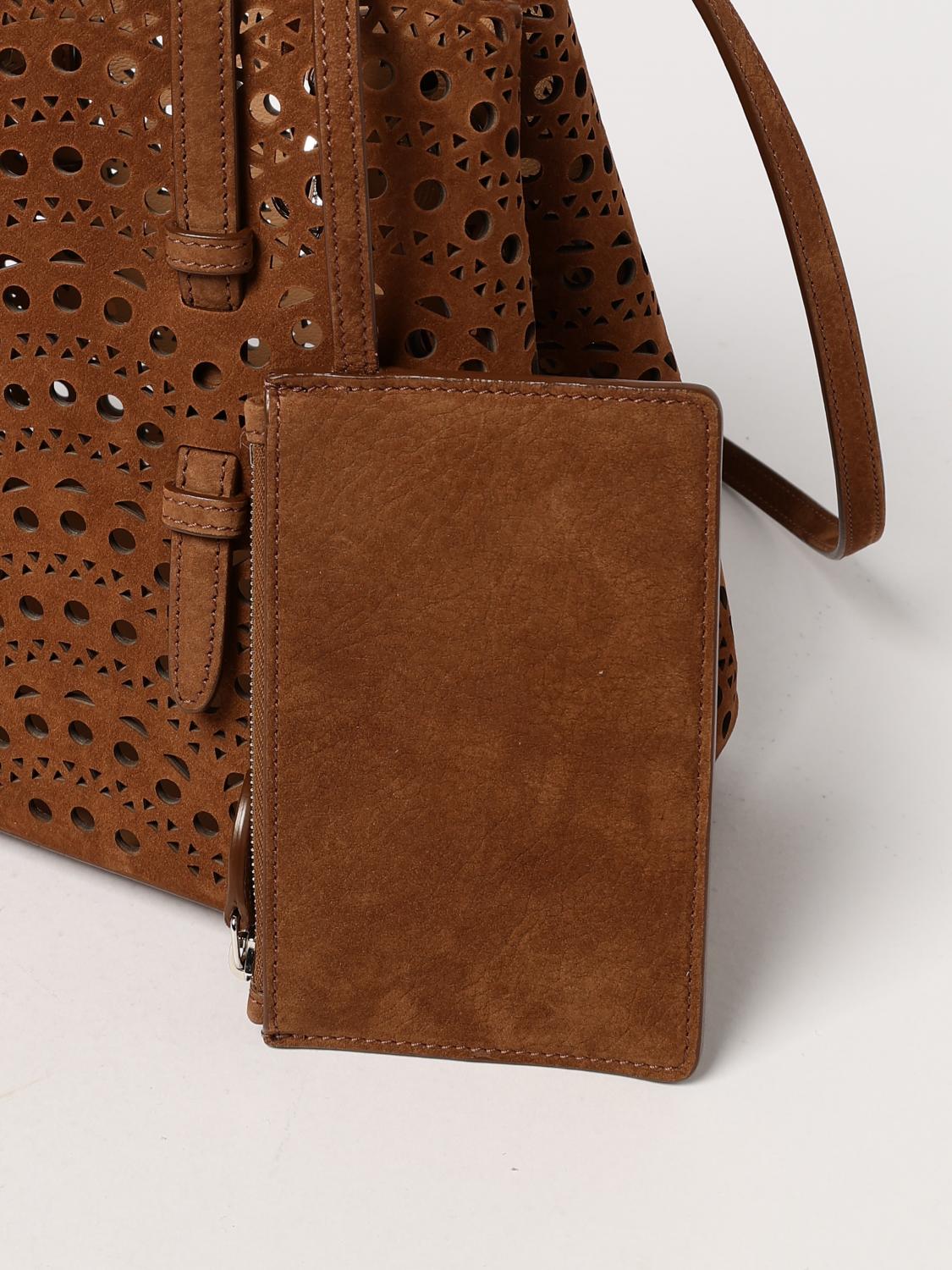 ALAÏA SCHULTERTASCHE: Handtasche damen AlaÏa, Braun - Img 4