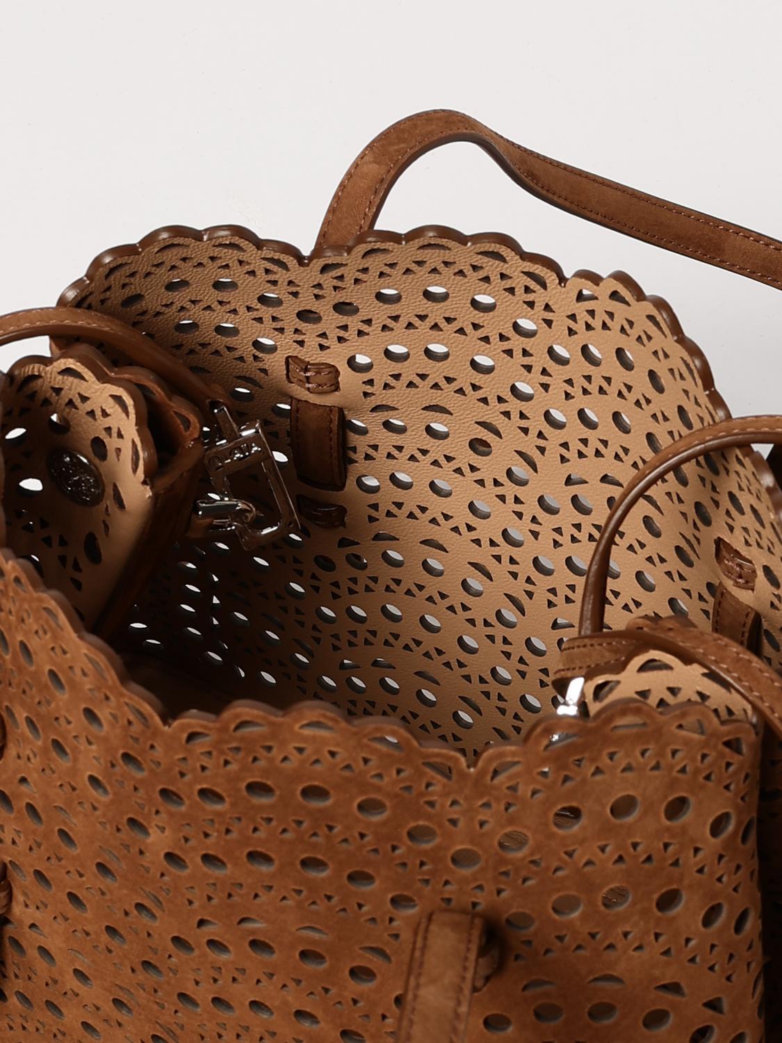 ALAÏA SCHULTERTASCHE: Handtasche damen AlaÏa, Braun - Img 5