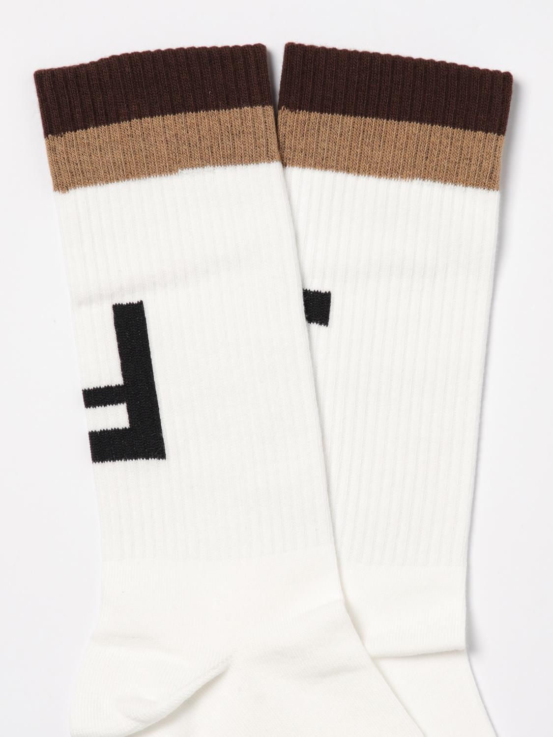 FENDI SOCKS: Socks men Fendi, Black - Img 2