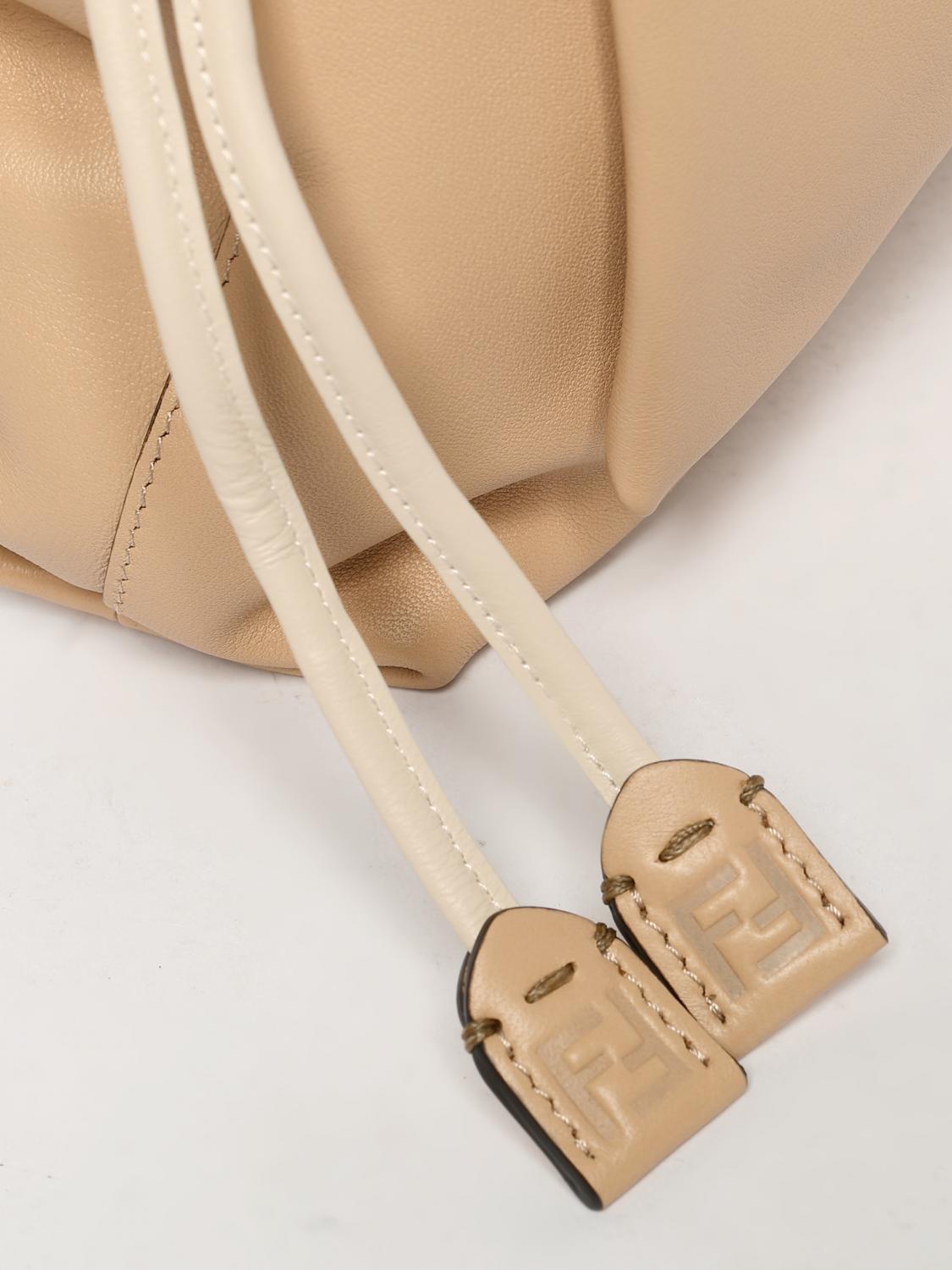 FENDI BORSA A SPALLA: Borsa Mamma Baguette Medium Fendi in pelle , Rosa - Img 4