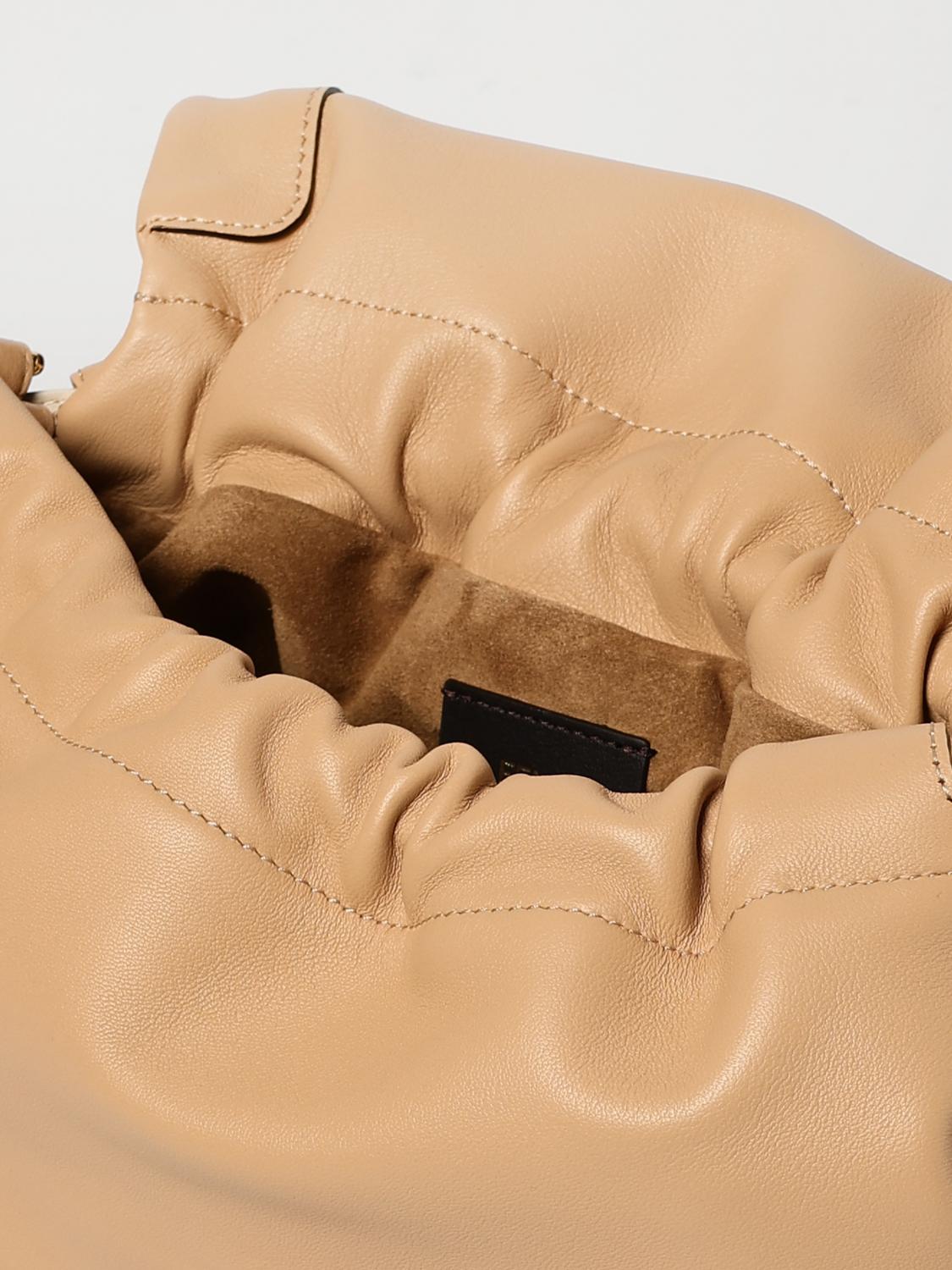 FENDI BORSA A SPALLA: Borsa Mamma Baguette Medium Fendi in pelle , Rosa - Img 5