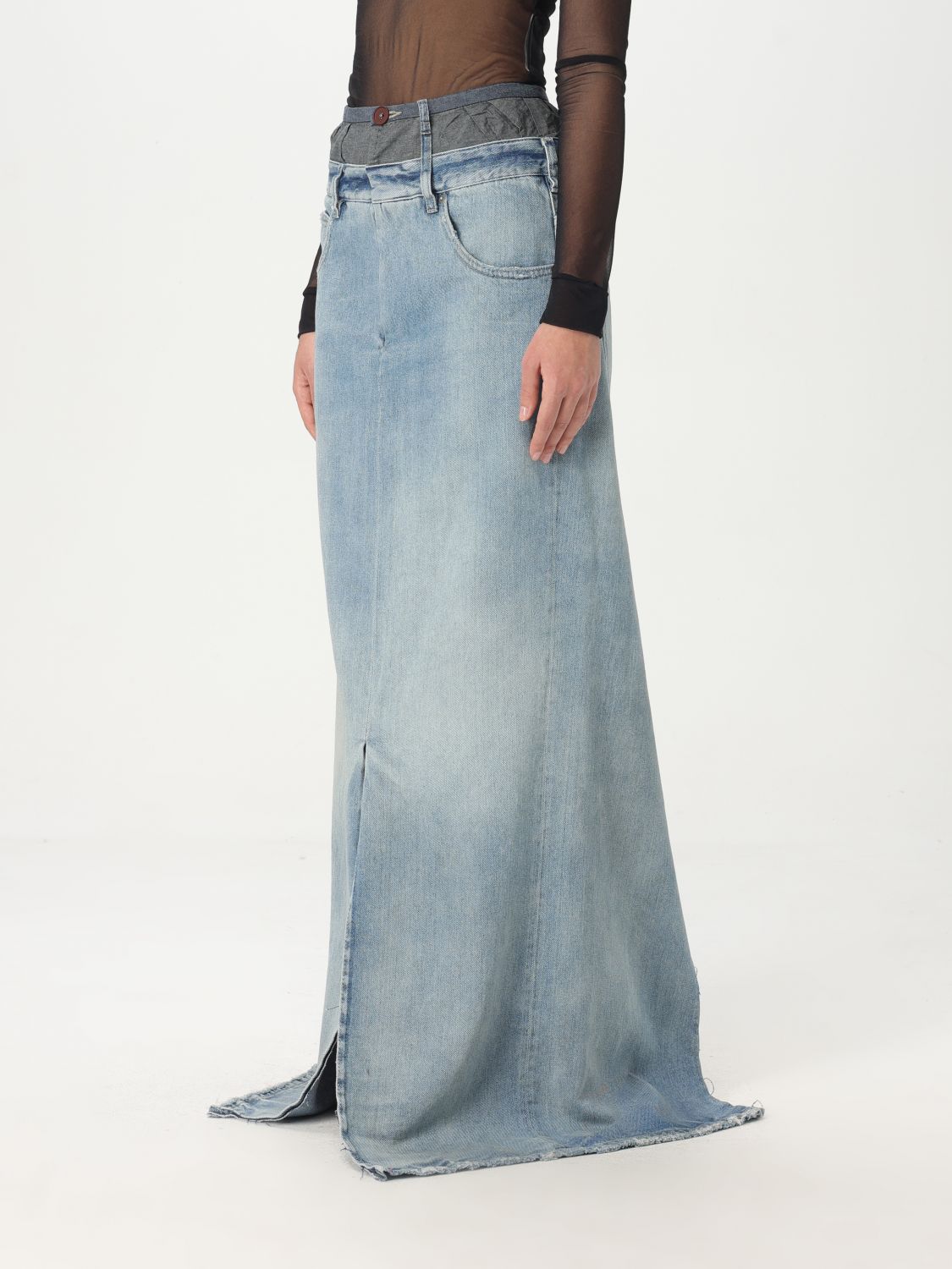 MAISON MARGIELA GONNA: Gonna Maison Margiela in denim , Blue - Img 4