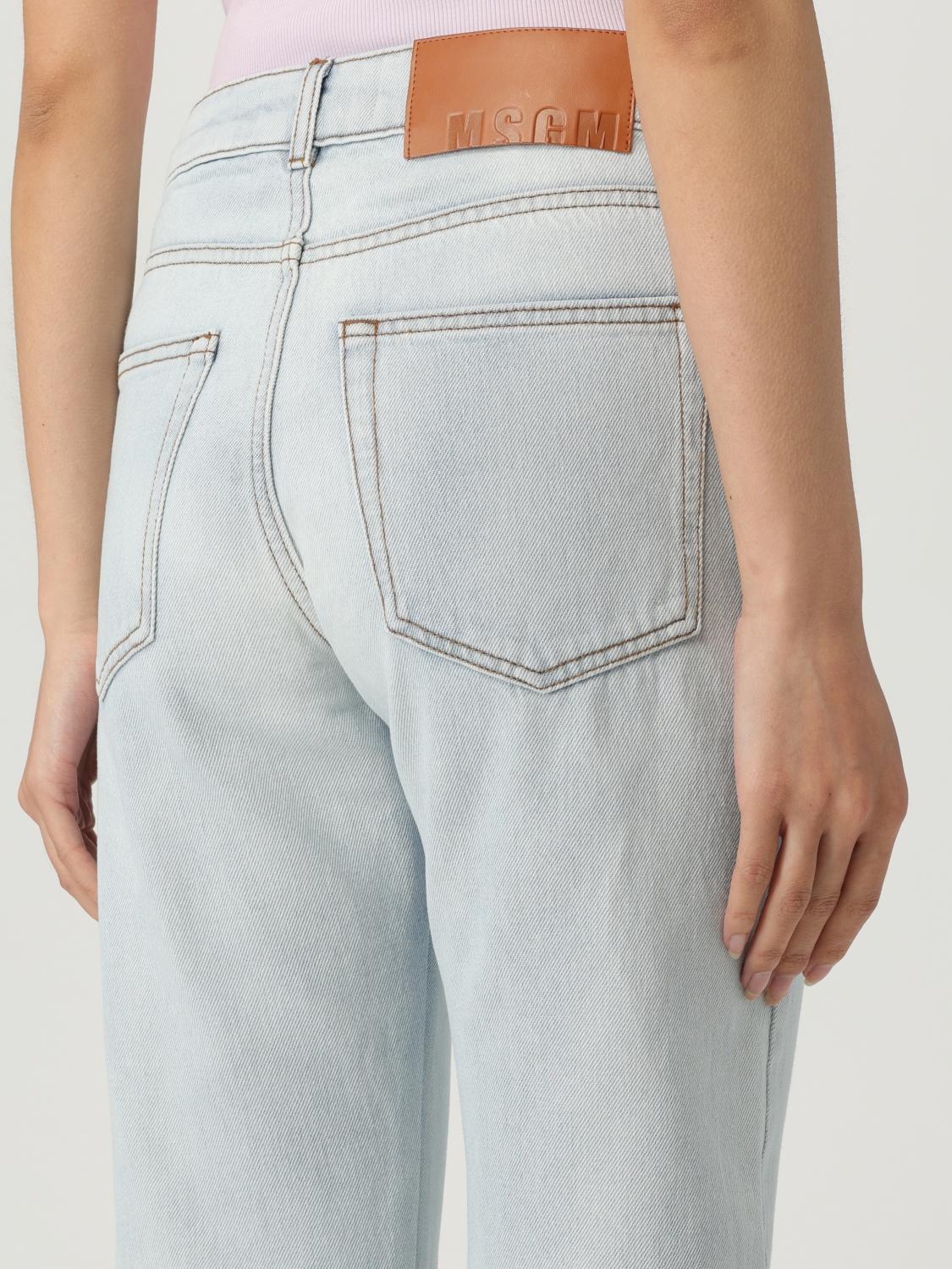 MSGM JEANS: Jeans MSGM in denim di cotone , Blue - Img 3