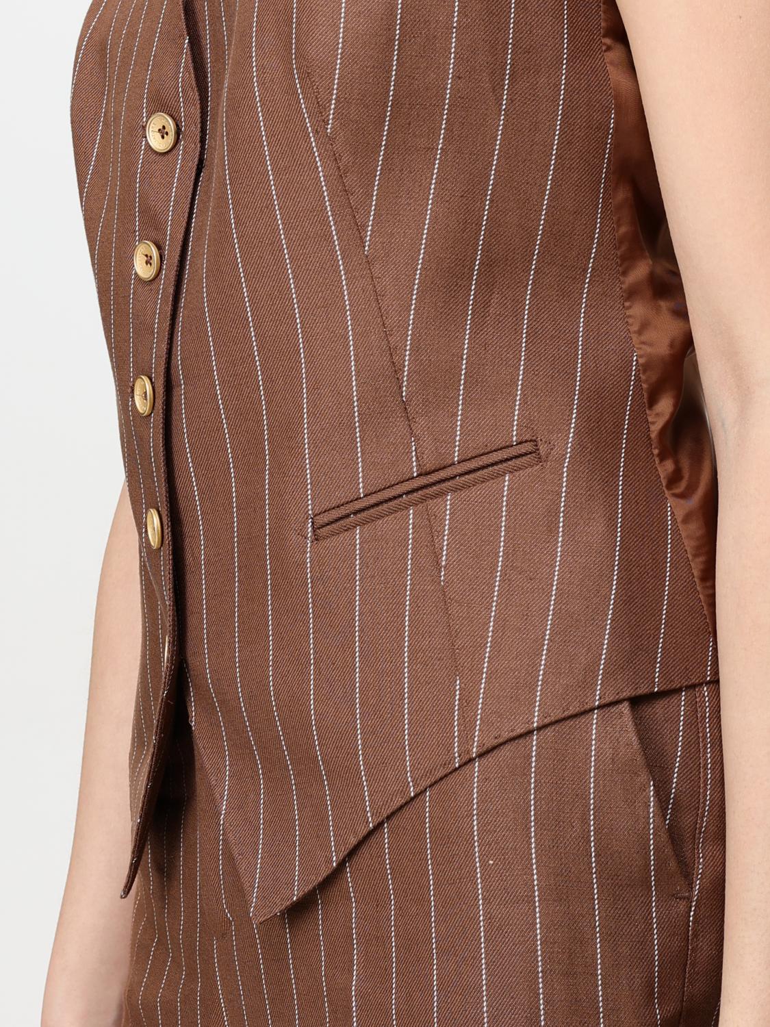 TAGLIATORE CHALECO: Chaqueta mujer Tagliatore, Marrón - Img 4
