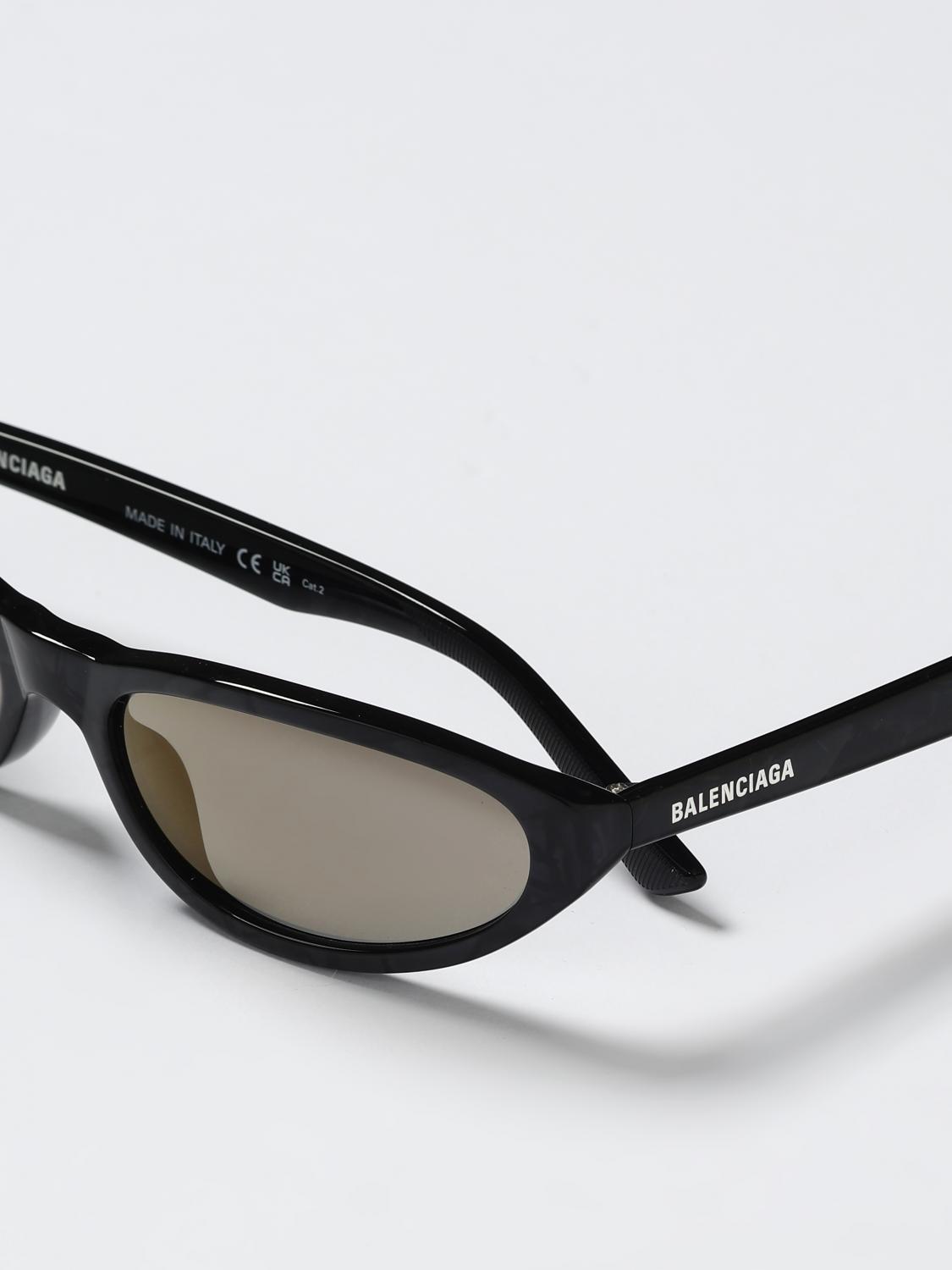 BALENCIAGA SONNENBRILLE: Sonnenbrille aus Acetat Balenciaga, Schwarz - Img 5