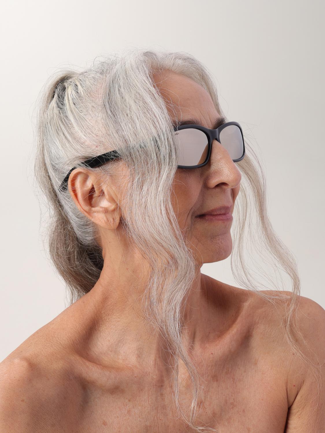 BALENCIAGA SONNENBRILLE: Sonnenbrille aus Acetat Balenciaga, Schwarz - Img 2