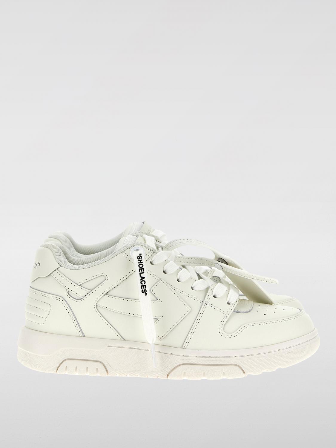 OFF-WHITE SNEAKERS: Sneakers Out Of Office Off-White in pelle , Bianco - Img 1