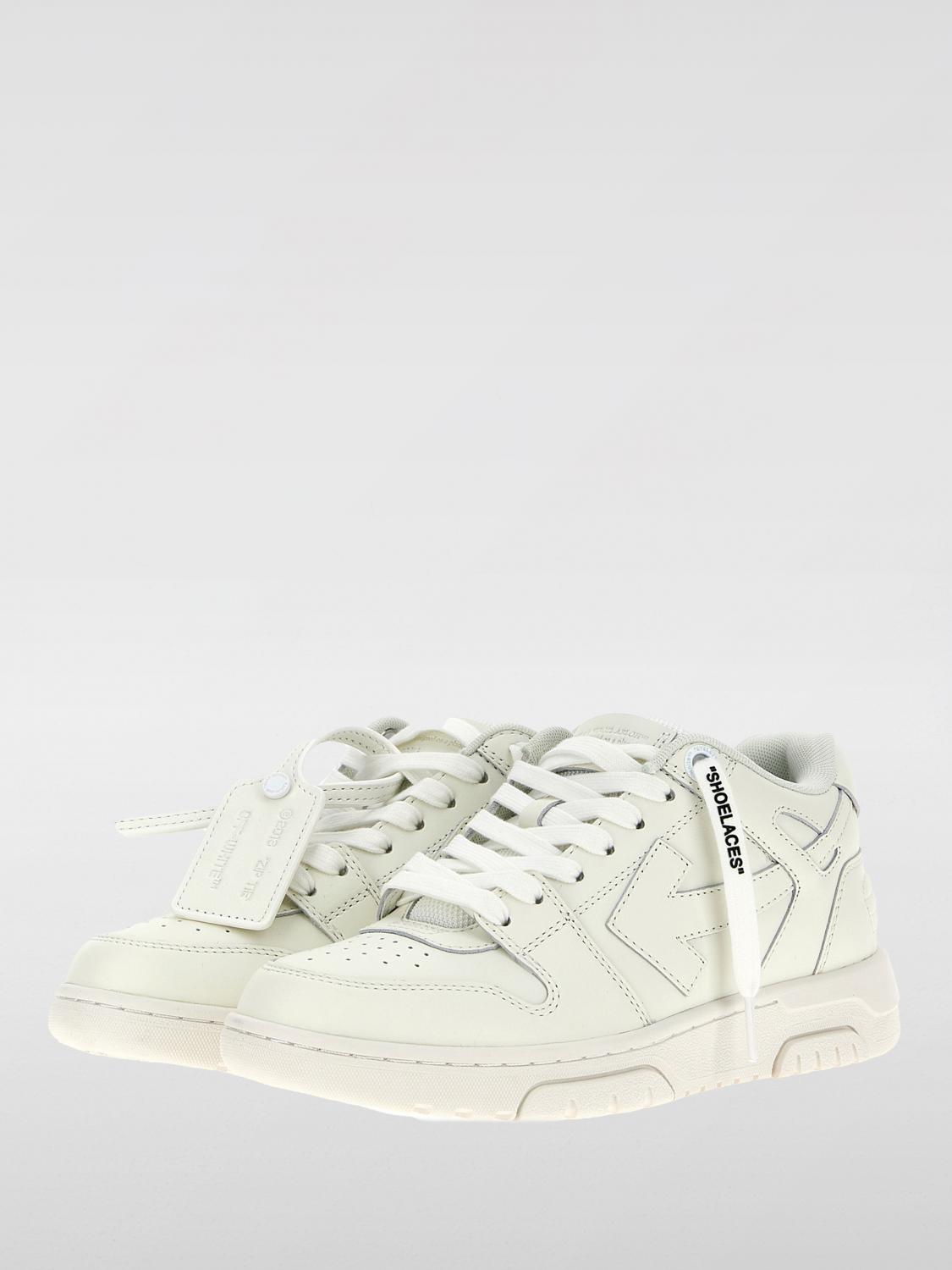 OFF-WHITE SNEAKERS: Sneakers Out Of Office Off-White in pelle , Bianco - Img 2