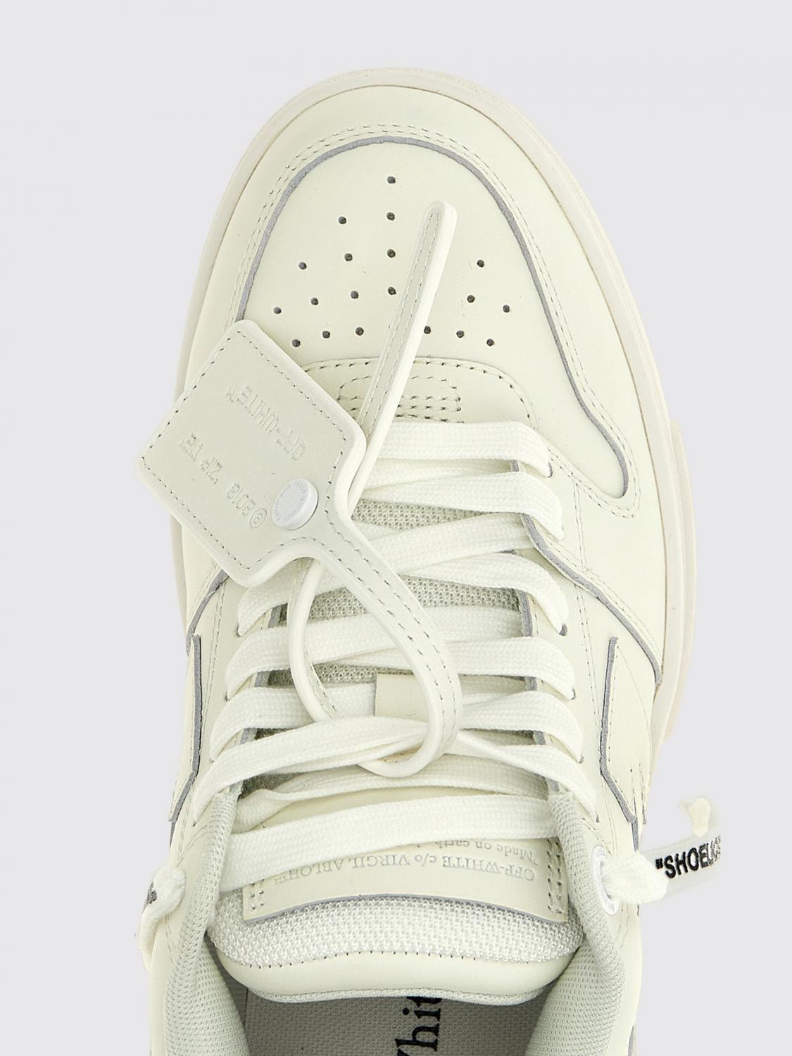 OFF-WHITE SNEAKERS: Sneakers Out Of Office Off-White in pelle , Bianco - Img 4