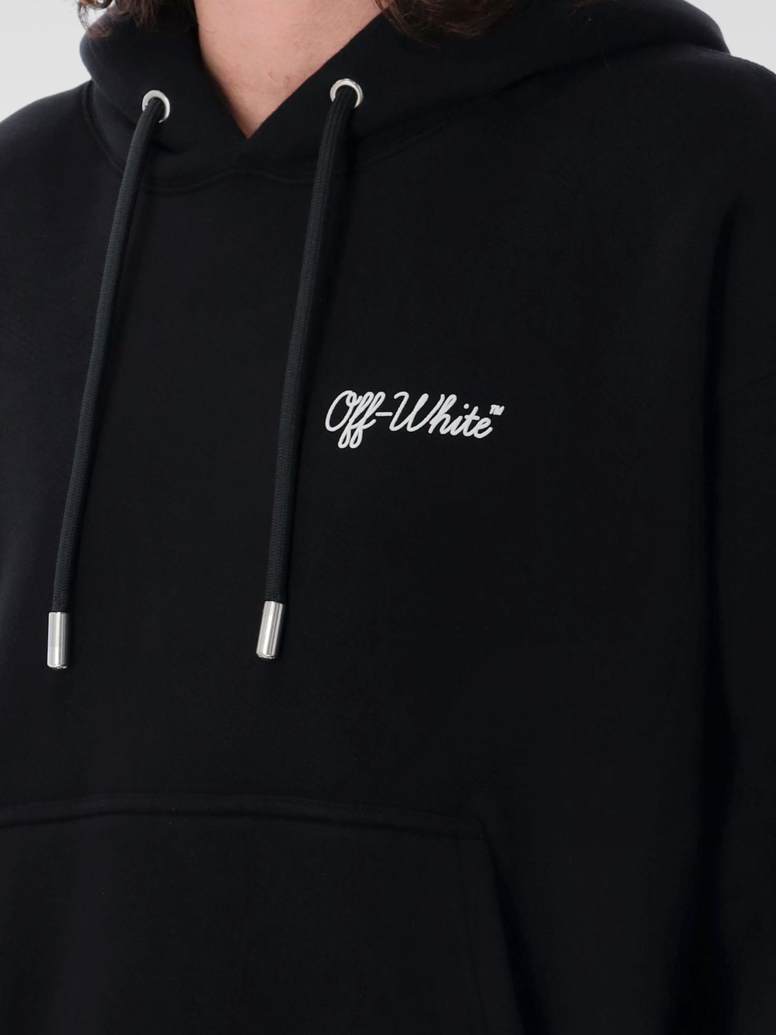 OFF-WHITE SUDADERA: Sudadera con capucha y logo Off-white, Negro - Img 3