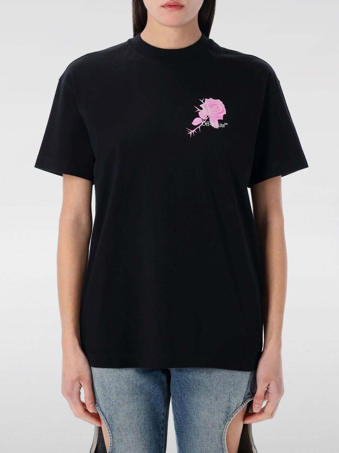 OFF-WHITE CAMISETA: Camiseta mujer Off-white, Negro - Img 1