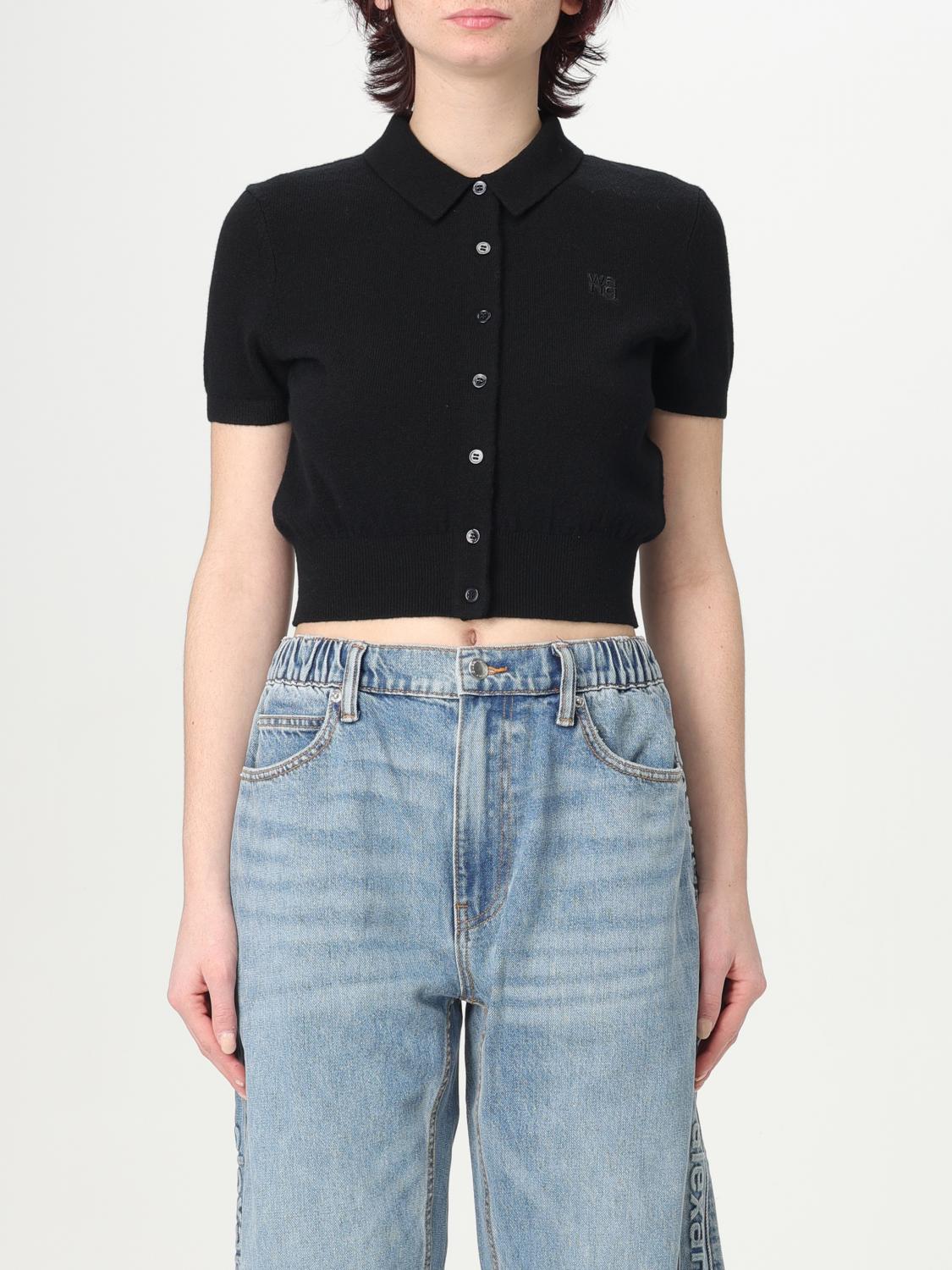 T BY ALEXANDER WANG POLO: Jersey mujer T by Alexander Wang, Negro - Img 1