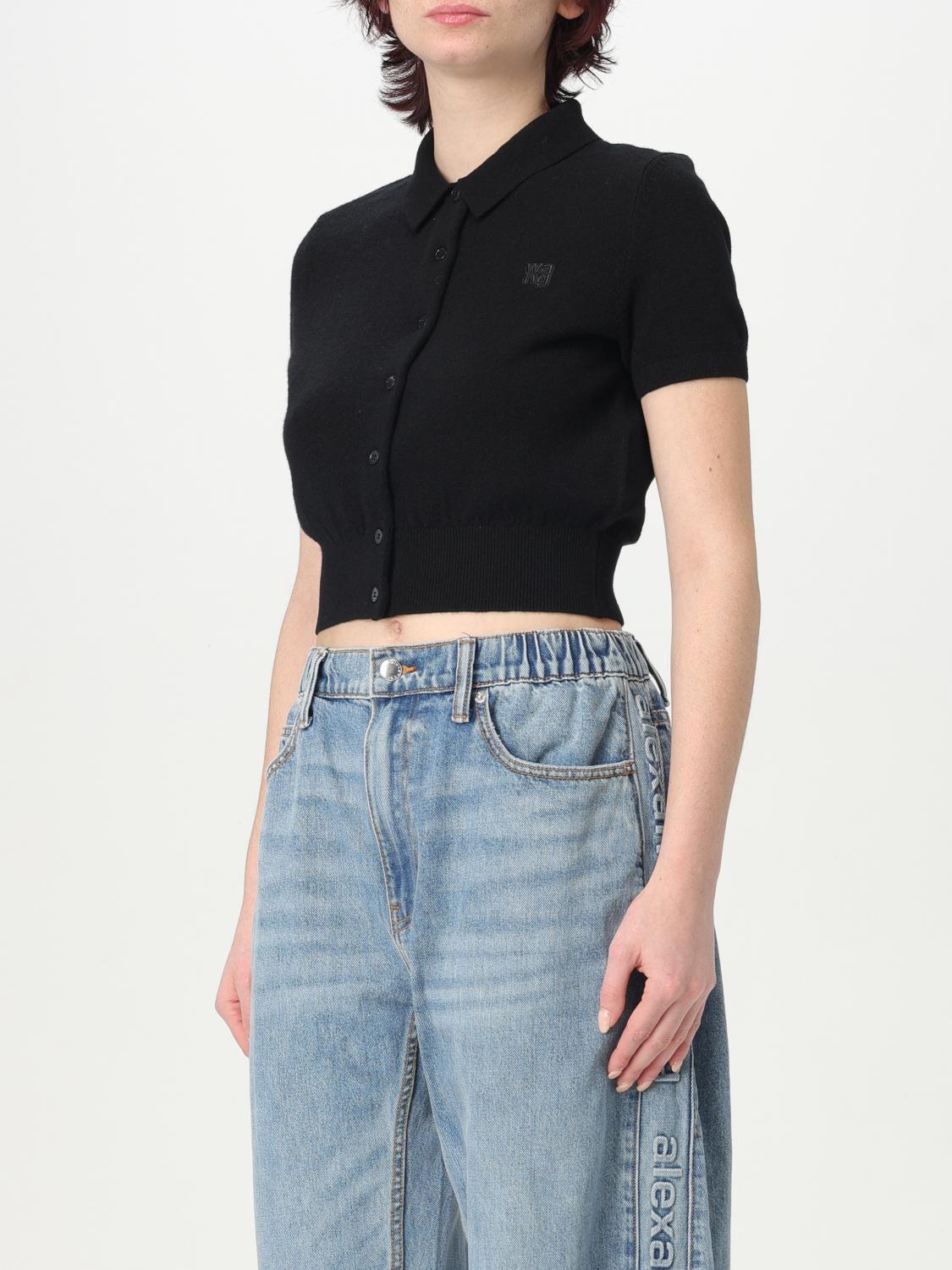 T BY ALEXANDER WANG POLO: Jersey mujer T by Alexander Wang, Negro - Img 4