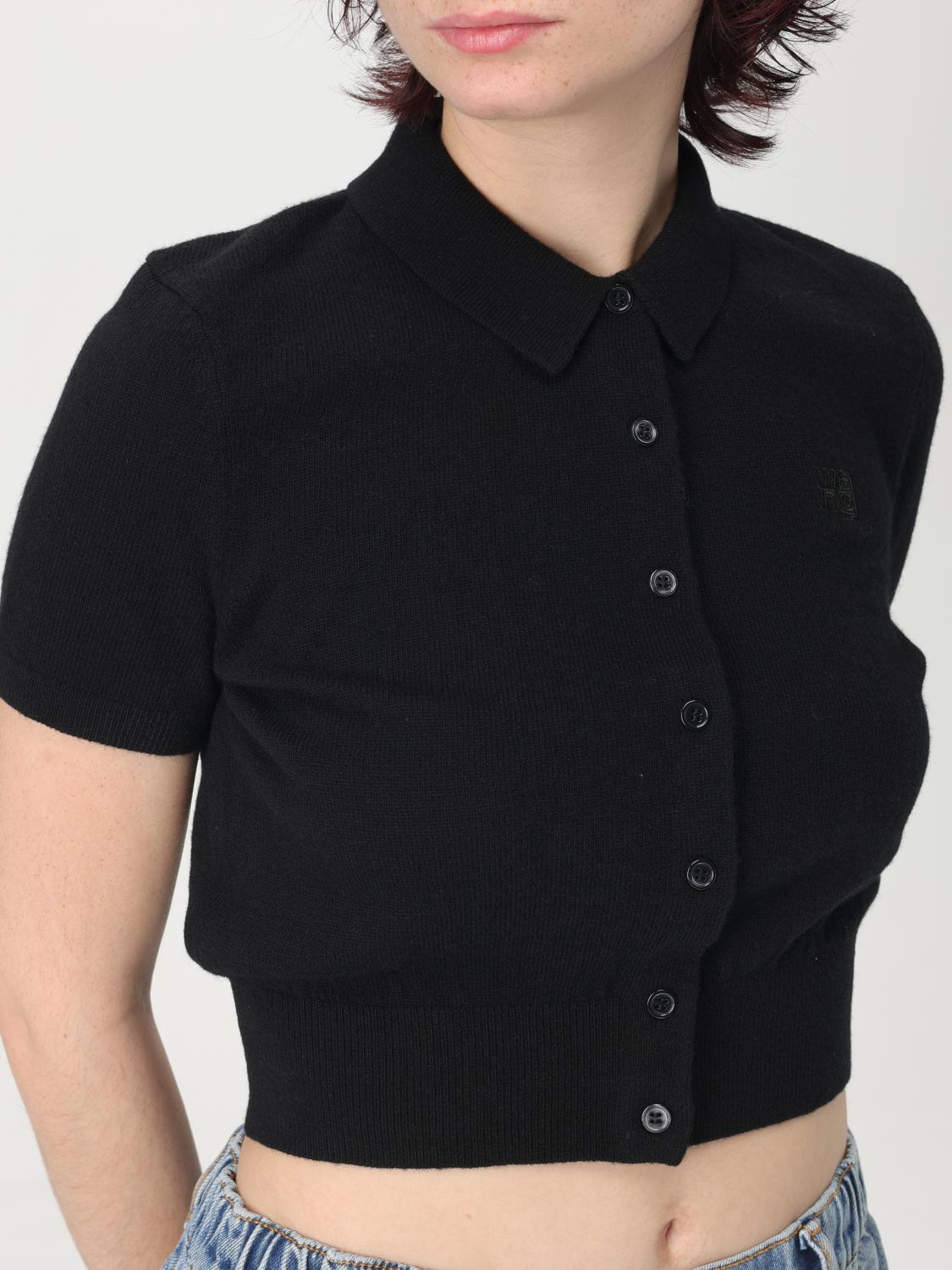 T BY ALEXANDER WANG POLO: Jersey mujer T by Alexander Wang, Negro - Img 5