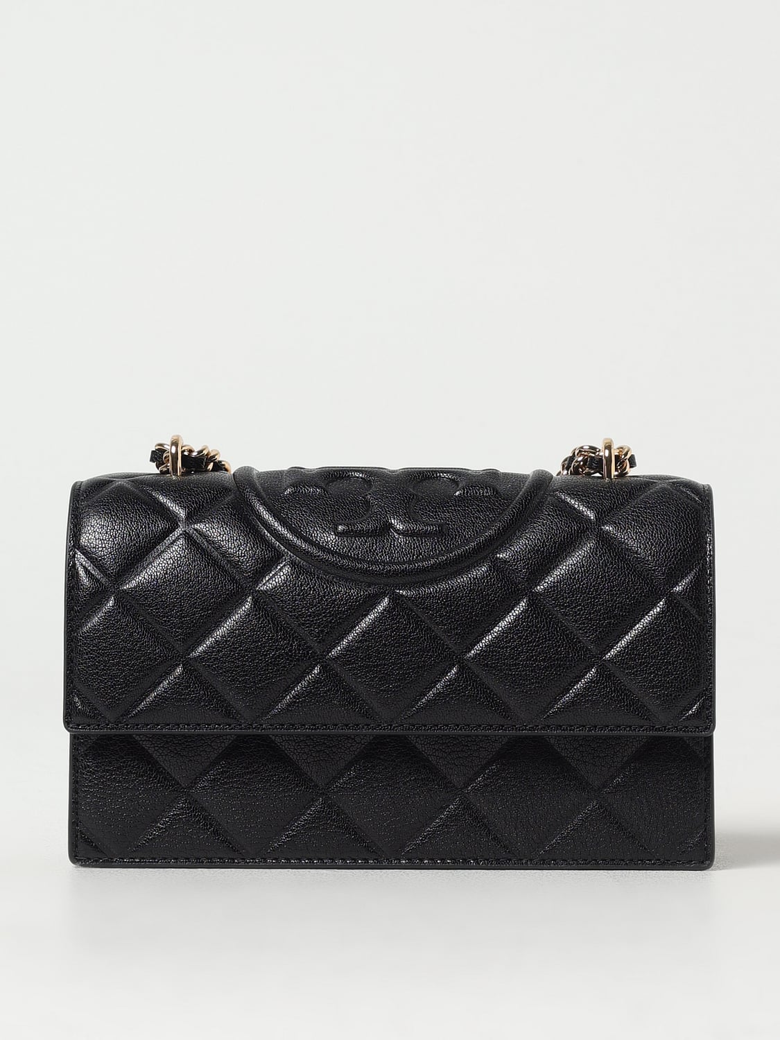TORY BURCH BORSA MINI: Borsa Fleming Tory Burch in pelle matelassè , Nero - Img 1