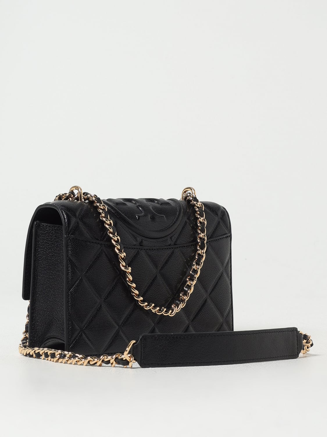 TORY BURCH BORSA MINI: Borsa Fleming Tory Burch in pelle matelassè , Nero - Img 2