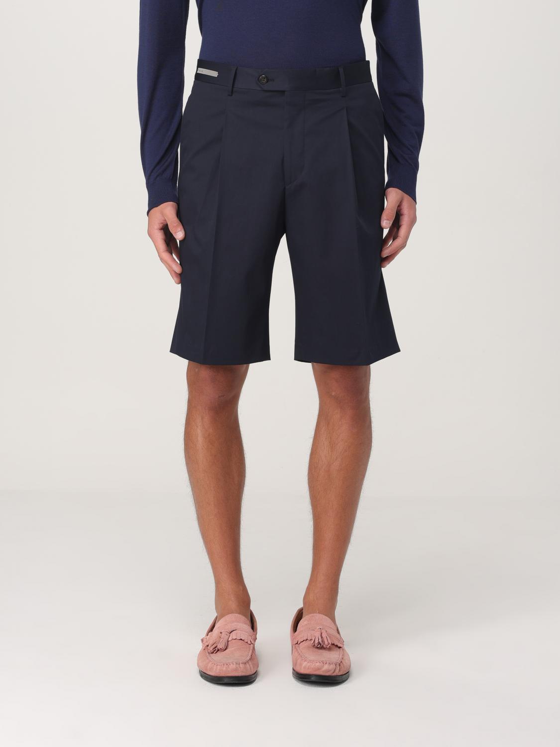 CORNELIANI PANTALONCINI: Pantaloncino Corneliani in cotone stretch , Blue - Img 1