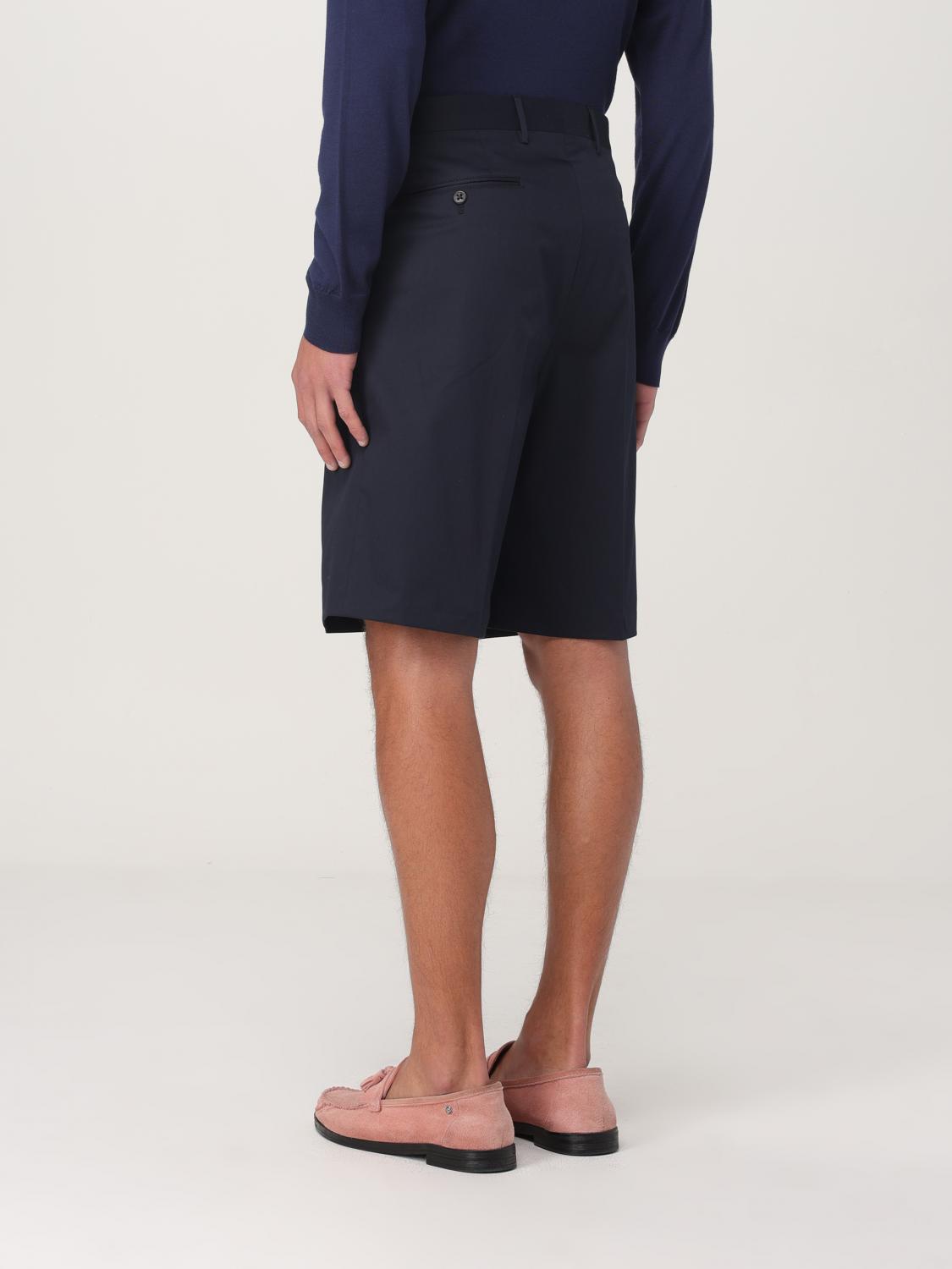 CORNELIANI PANTALONCINI: Pantaloncino Corneliani in cotone stretch , Blue - Img 3