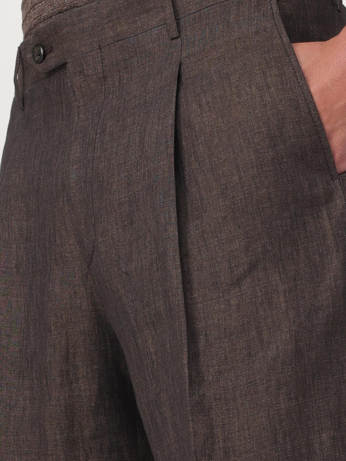 CORNELIANI SHORTS: Pants men Corneliani, Brown - Img 4
