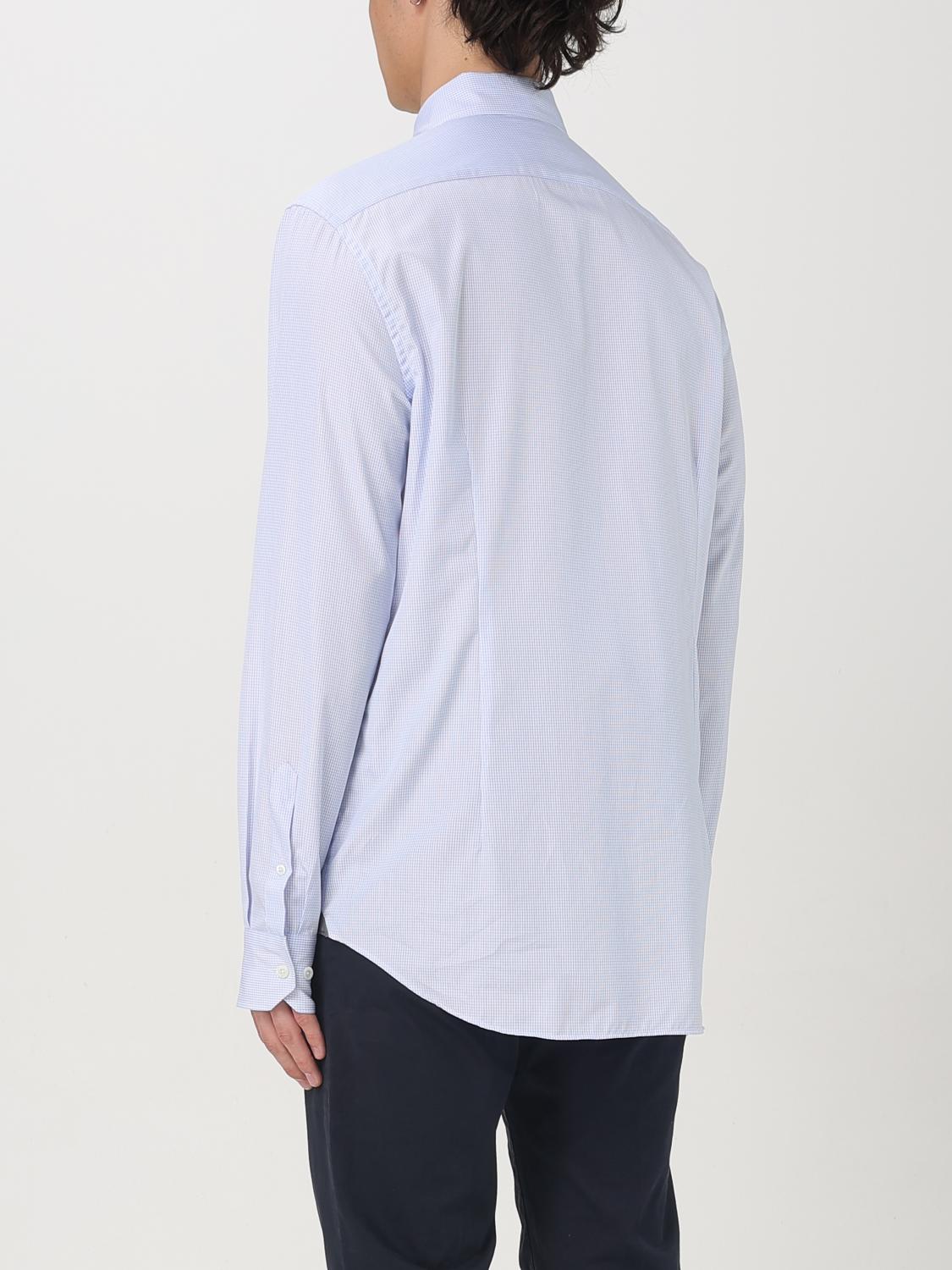 CORNELIANI CAMICIA: Camicia classica Corneliani in cotone a righe , Blue - Img 2
