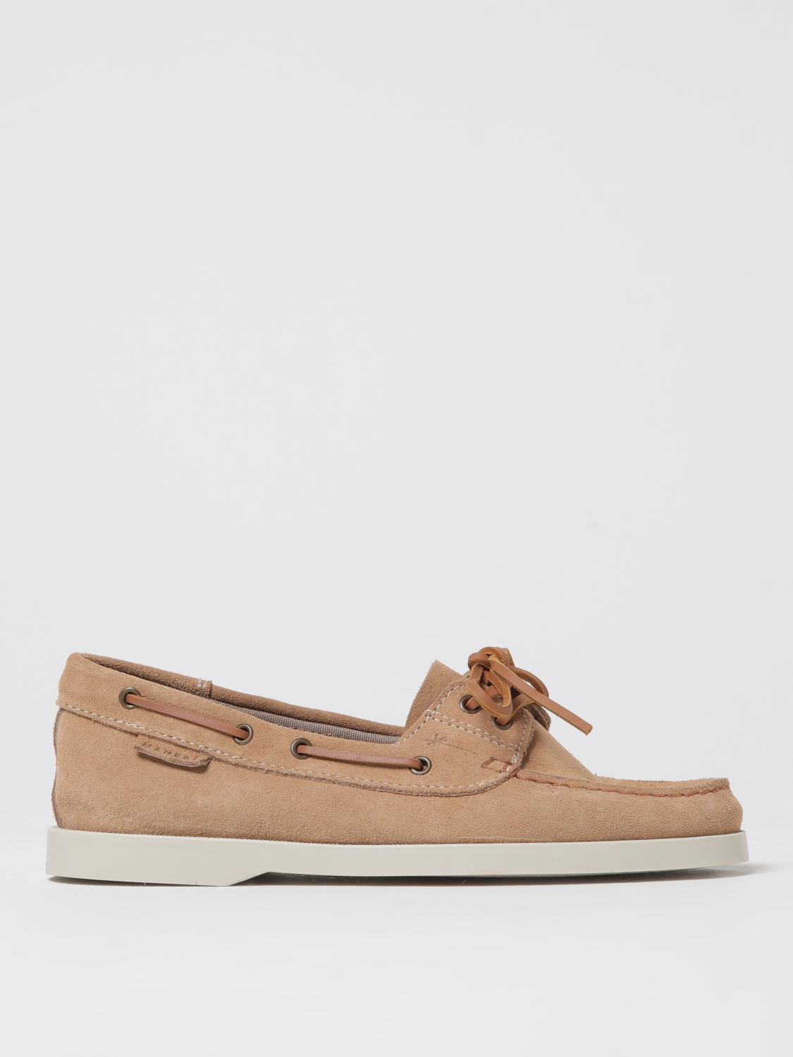 MANEBI MOCASSINI: Mocassino da barca Manebi in camoscio , Beige - Img 1