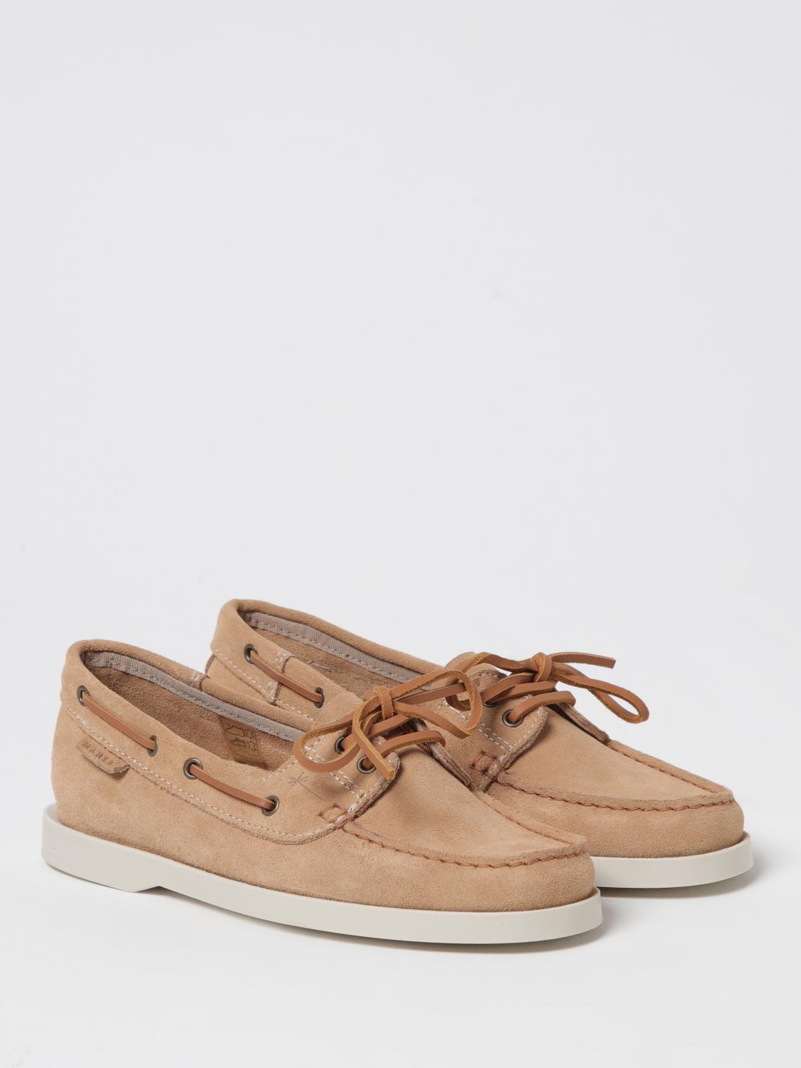 MANEBI MOCASSINI: Mocassino da barca Manebi in camoscio , Beige - Img 2