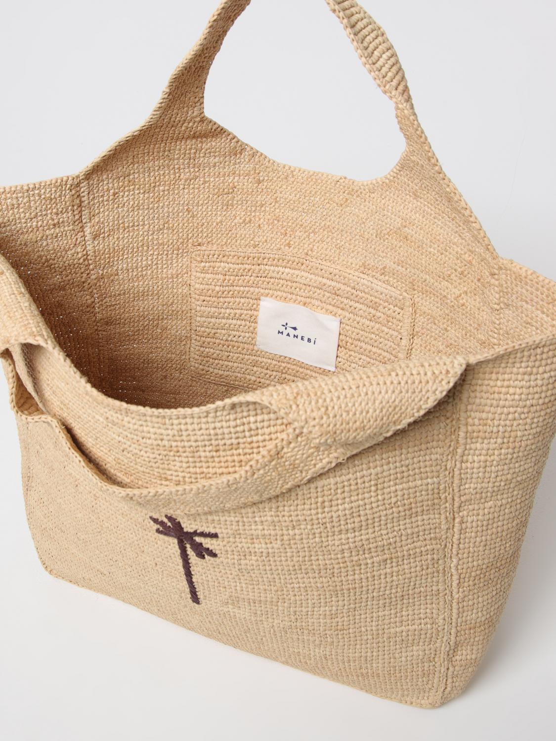 MANEBI TRAGETASCHE: Schultertasche damen Manebi, Beige - Img 3
